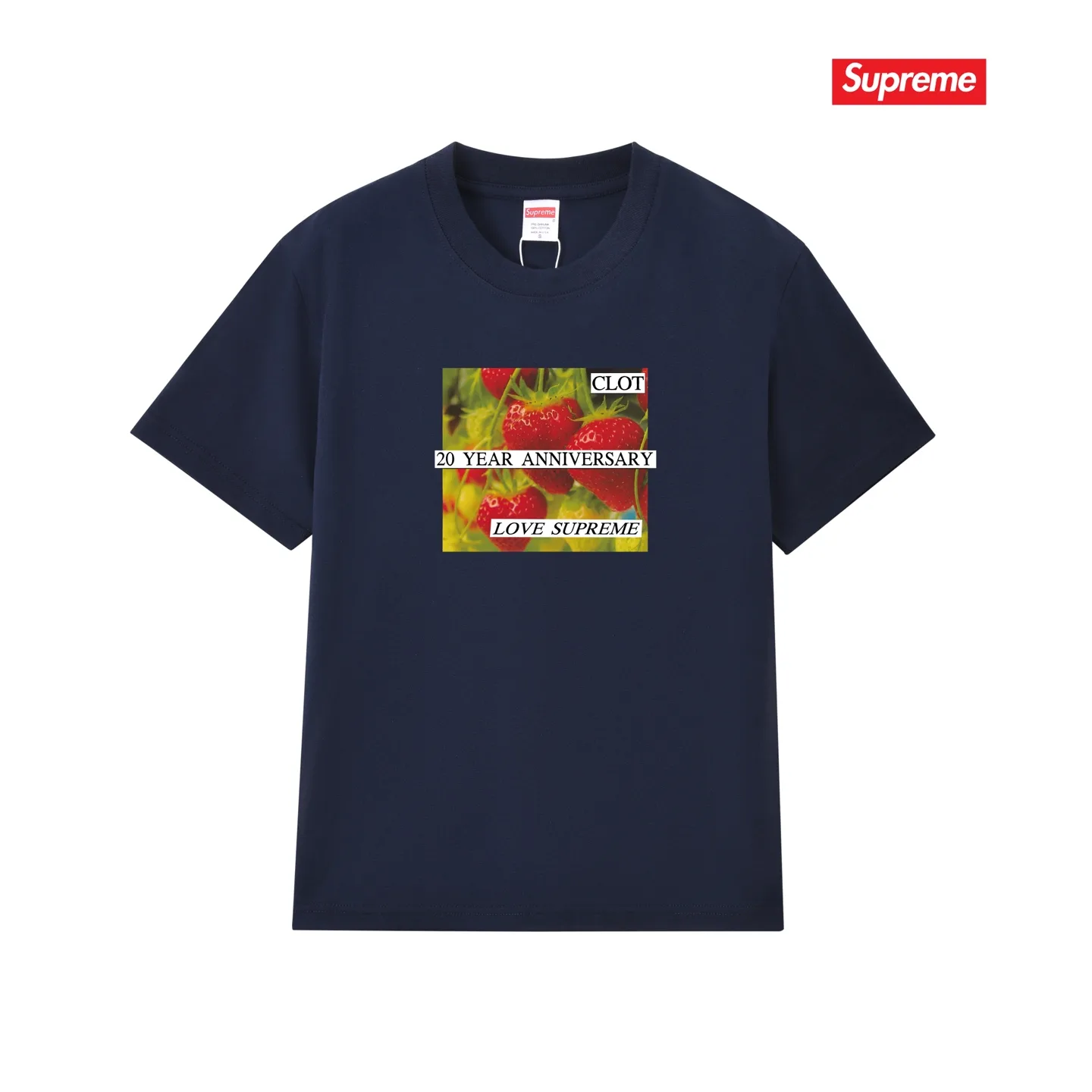 Supreme x CLOT Strawberry Print T-Shirt D9012124 — view 9