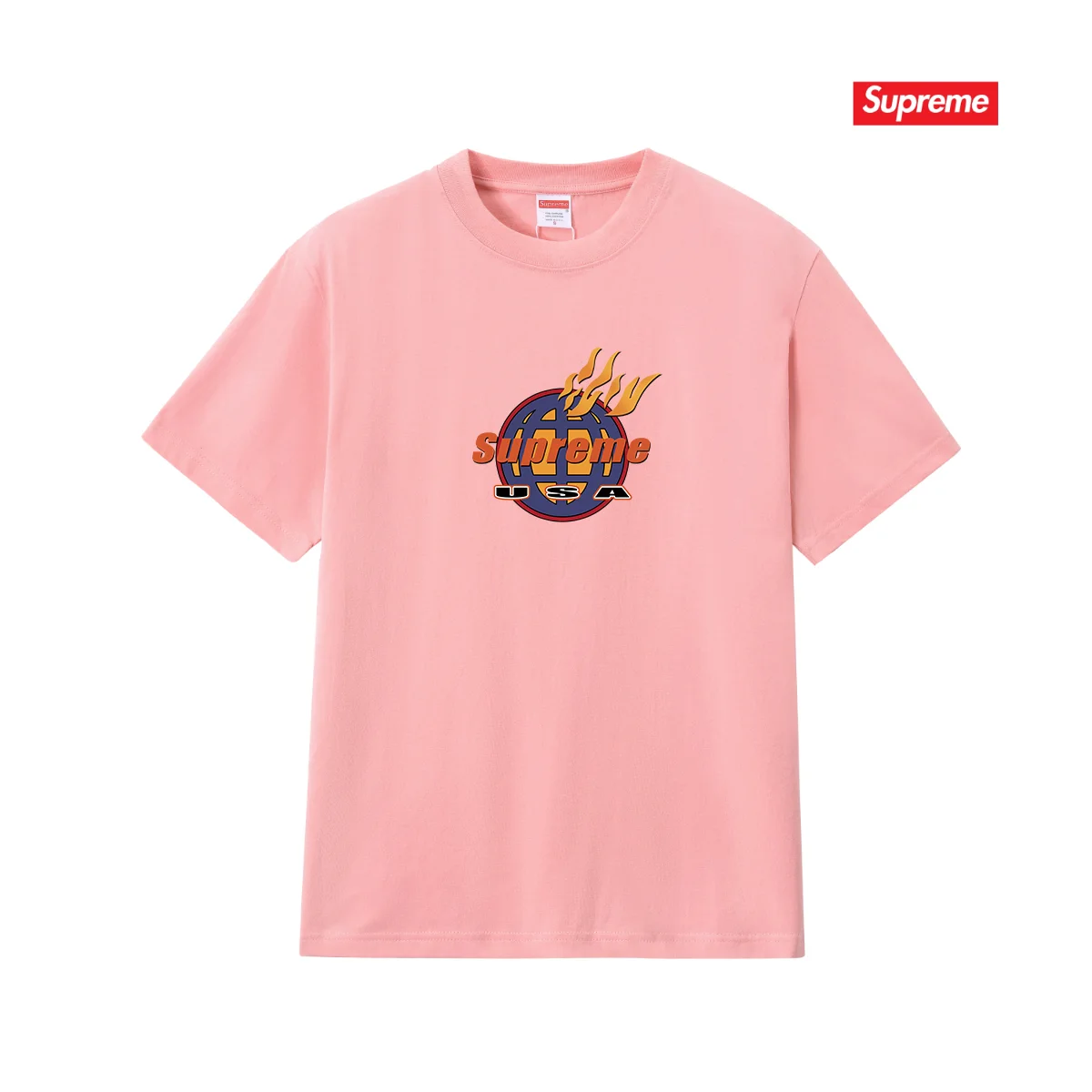 Fire Logo Graphic Cotton T-Shirt D9012123 — view 10