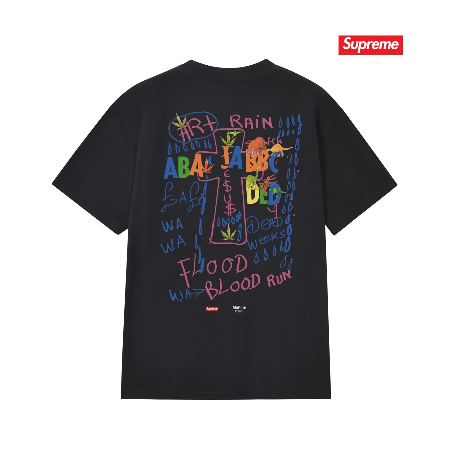 Supreme x Martine Rose Graphic Print Cotton T-Shirt D4015789 — view 2