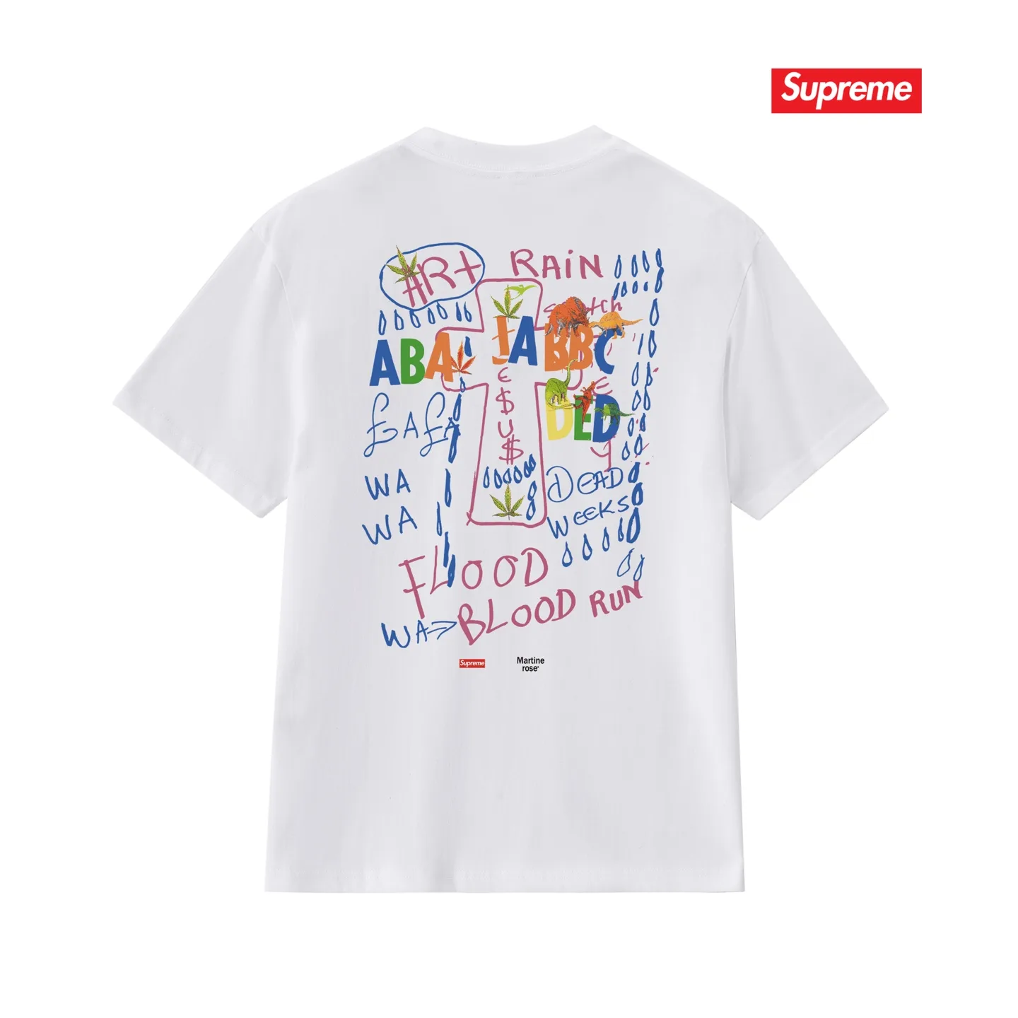 Supreme x Martine Rose Graphic Print Cotton T-Shirt D4015789 — view 5