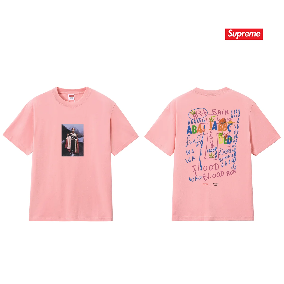Supreme x Martine Rose Graphic Print Cotton T-Shirt D4015789 — view 12
