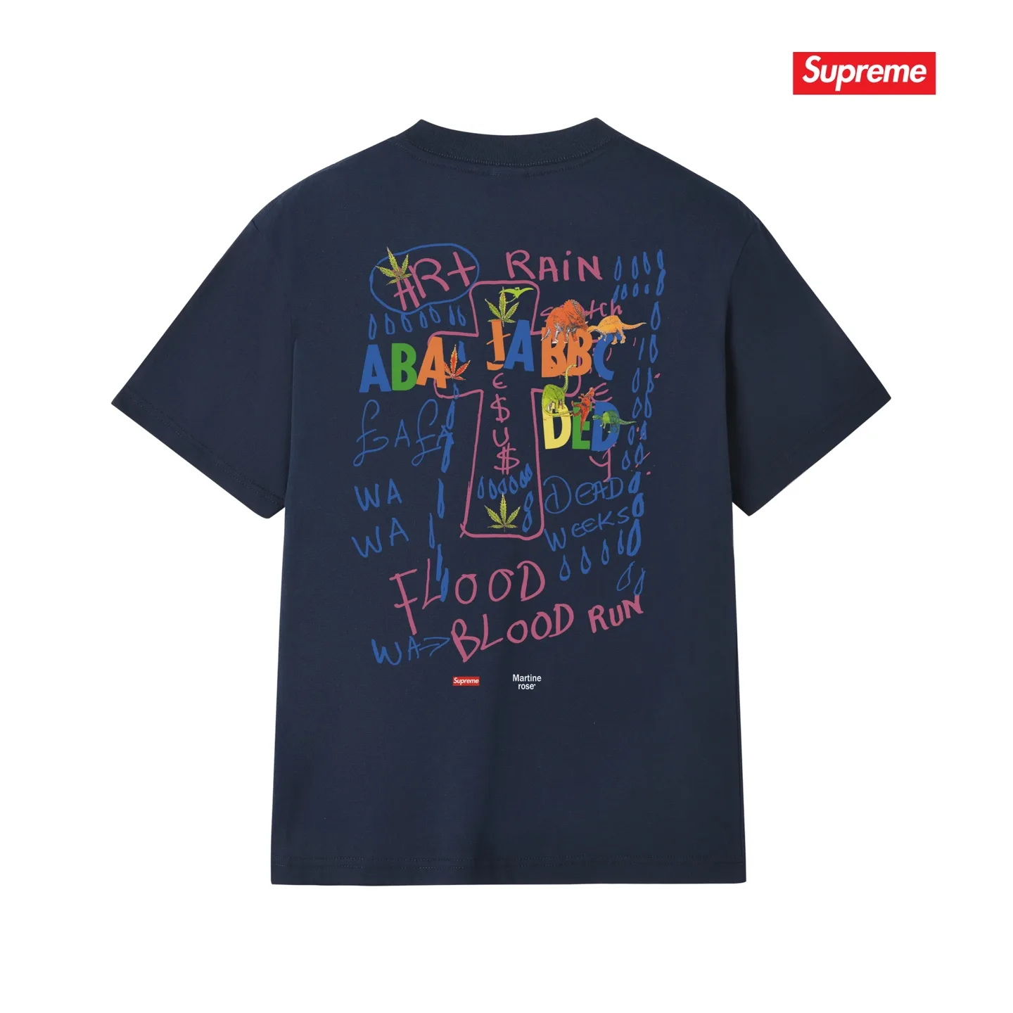 Supreme x Martine Rose Graphic Print Cotton T-Shirt D4015789 — view 14