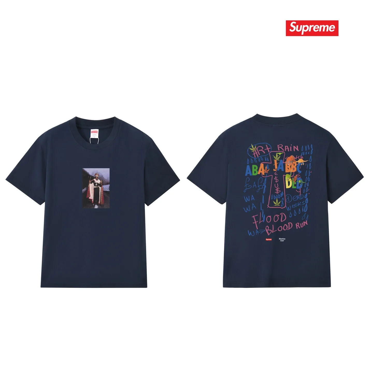 Supreme x Martine Rose Graphic Print Cotton T-Shirt D4015789 — view 15
