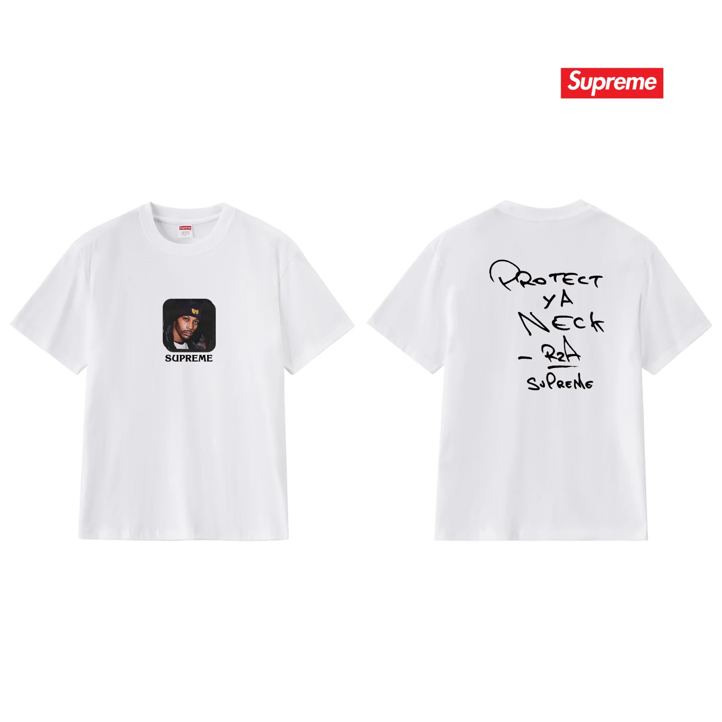 Supreme x Wu-Tang Clan RZA Portrait T-Shirt D9012117 — view 6