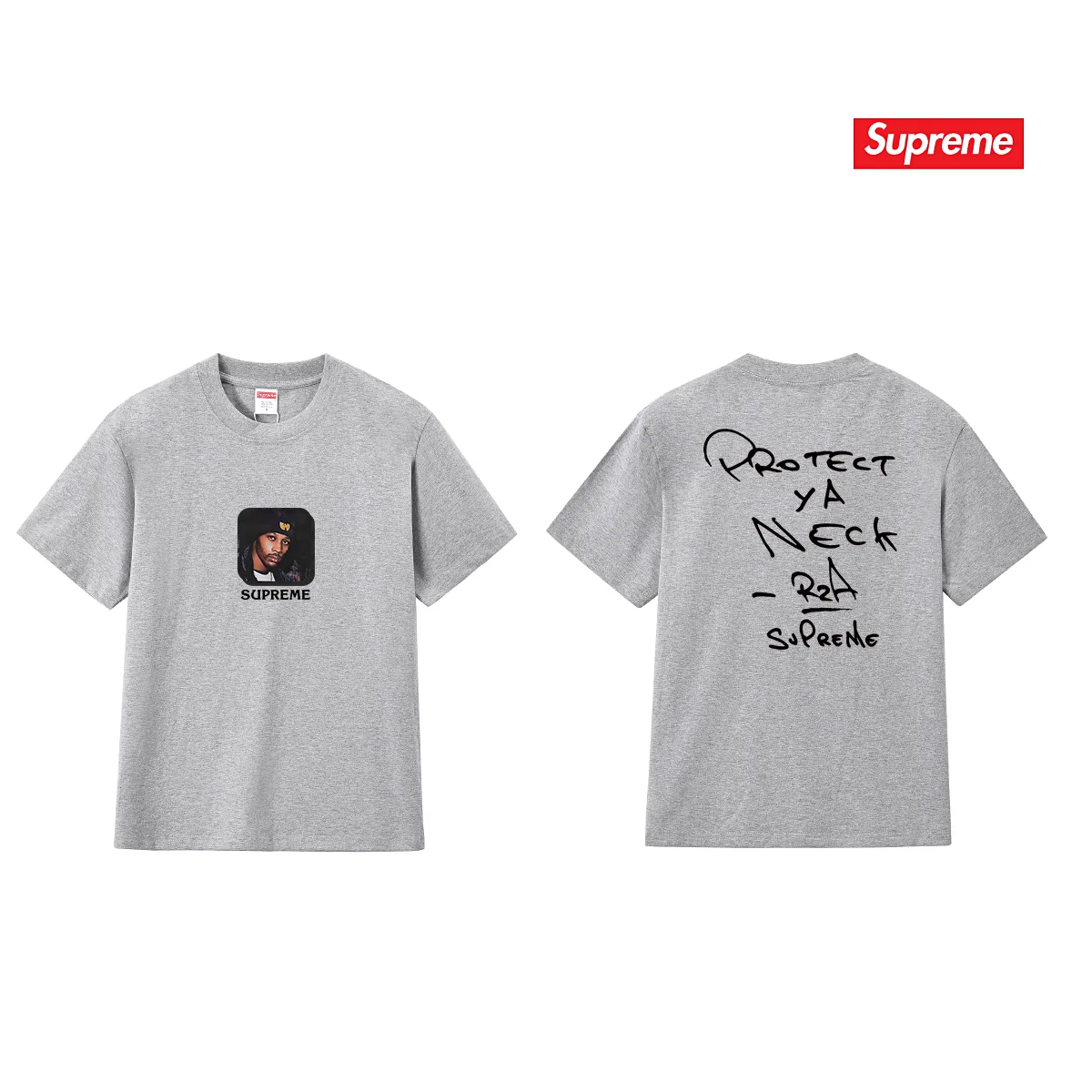 Supreme x Wu-Tang Clan RZA Portrait T-Shirt D9012117 — view 9