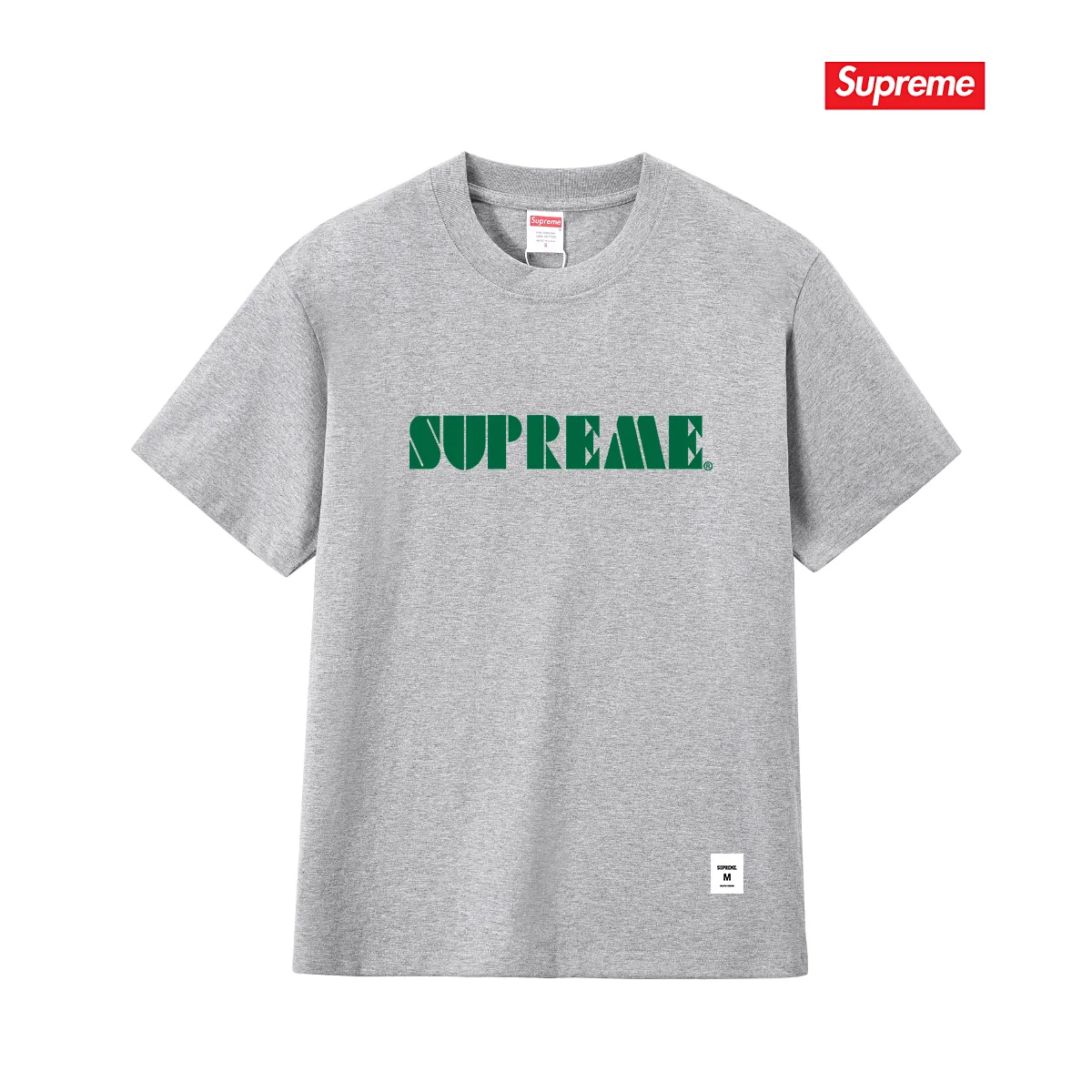 Stencil Embroidered Logo Cotton T-Shirt D4015785 — view 5