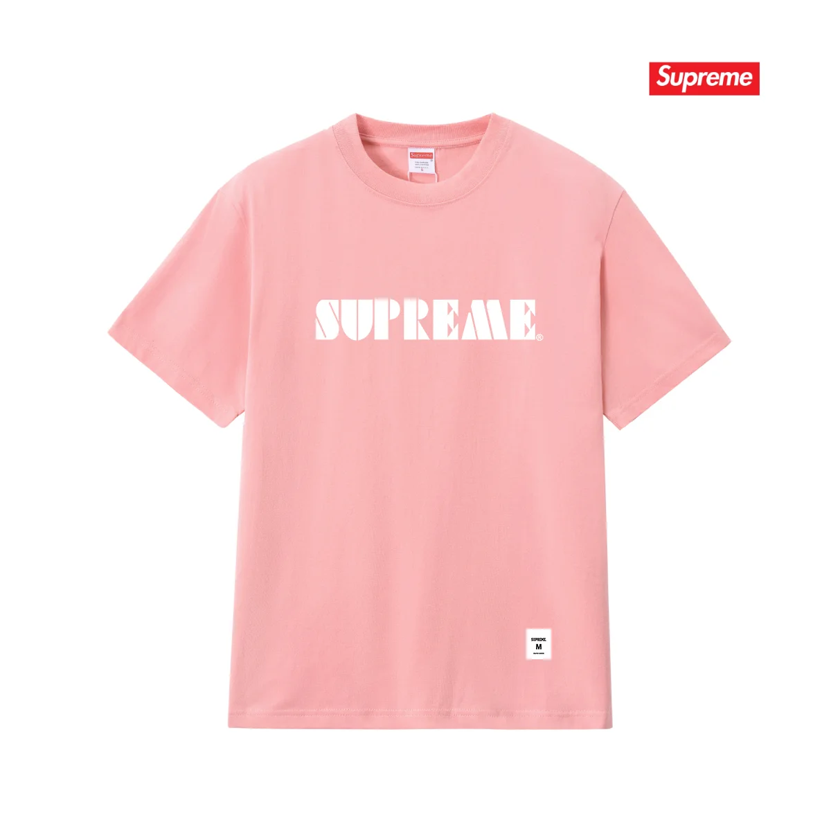 Stencil Embroidered Logo Cotton T-Shirt D4015785 — view 7
