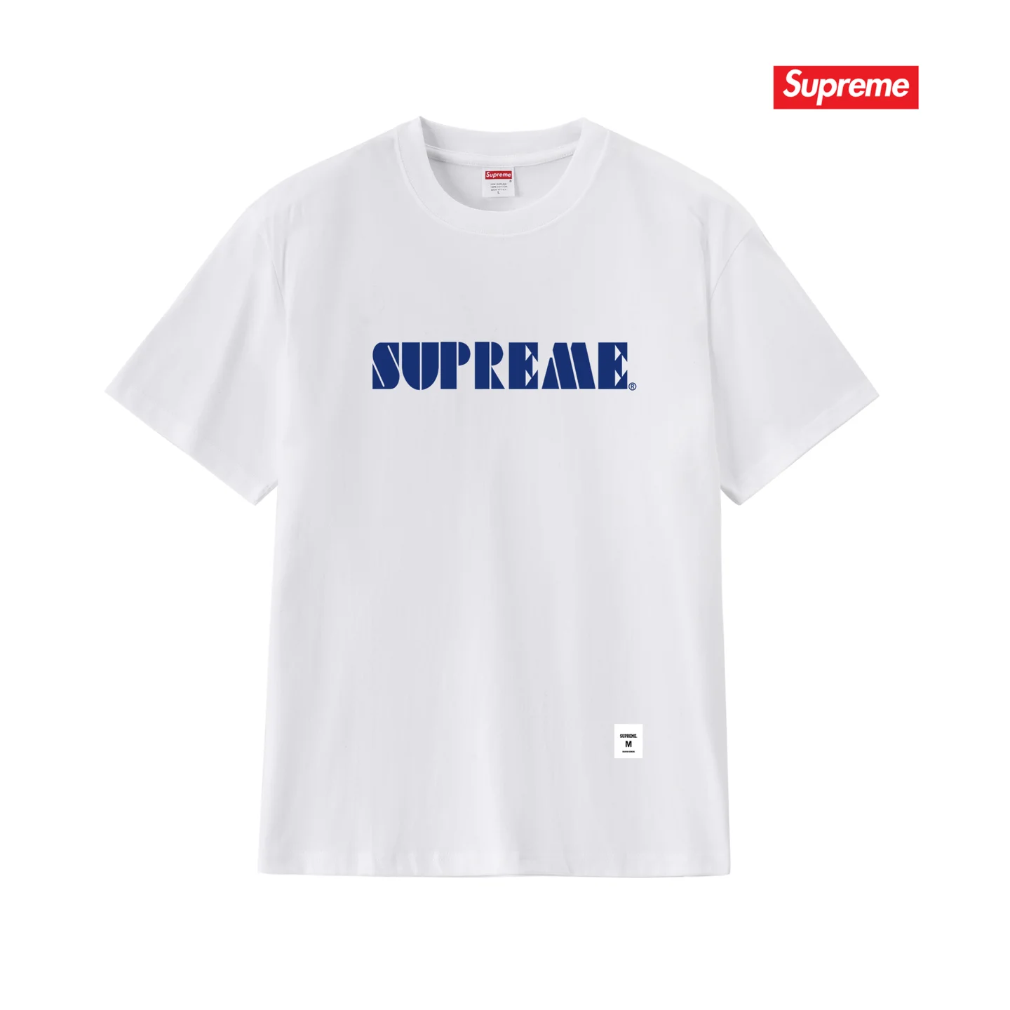 Stencil Embroidered Logo Cotton T-Shirt D9012115 — view 4