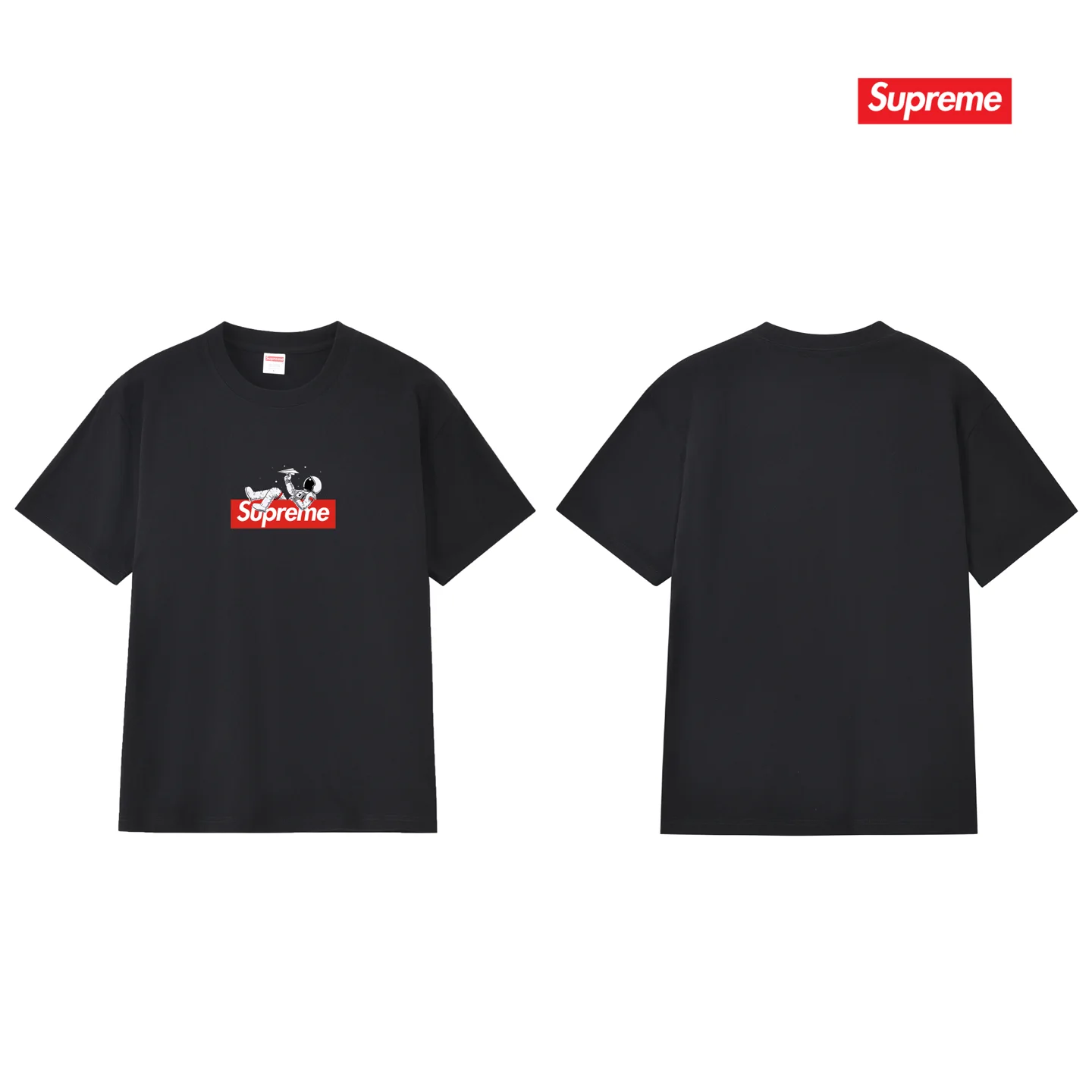 Astronaut Box Logo Cotton T-Shirt D9012110 — view 2