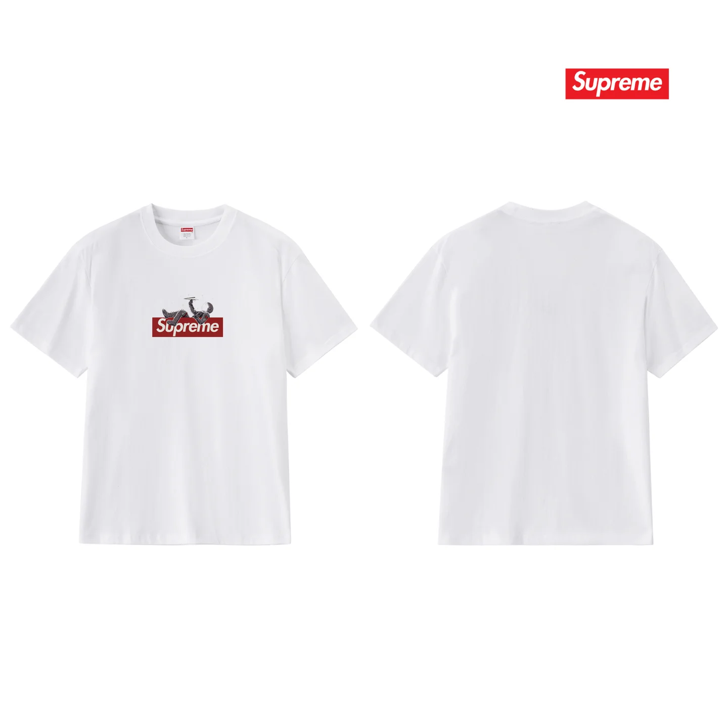 Astronaut Box Logo Cotton T-Shirt D9012110 — view 4