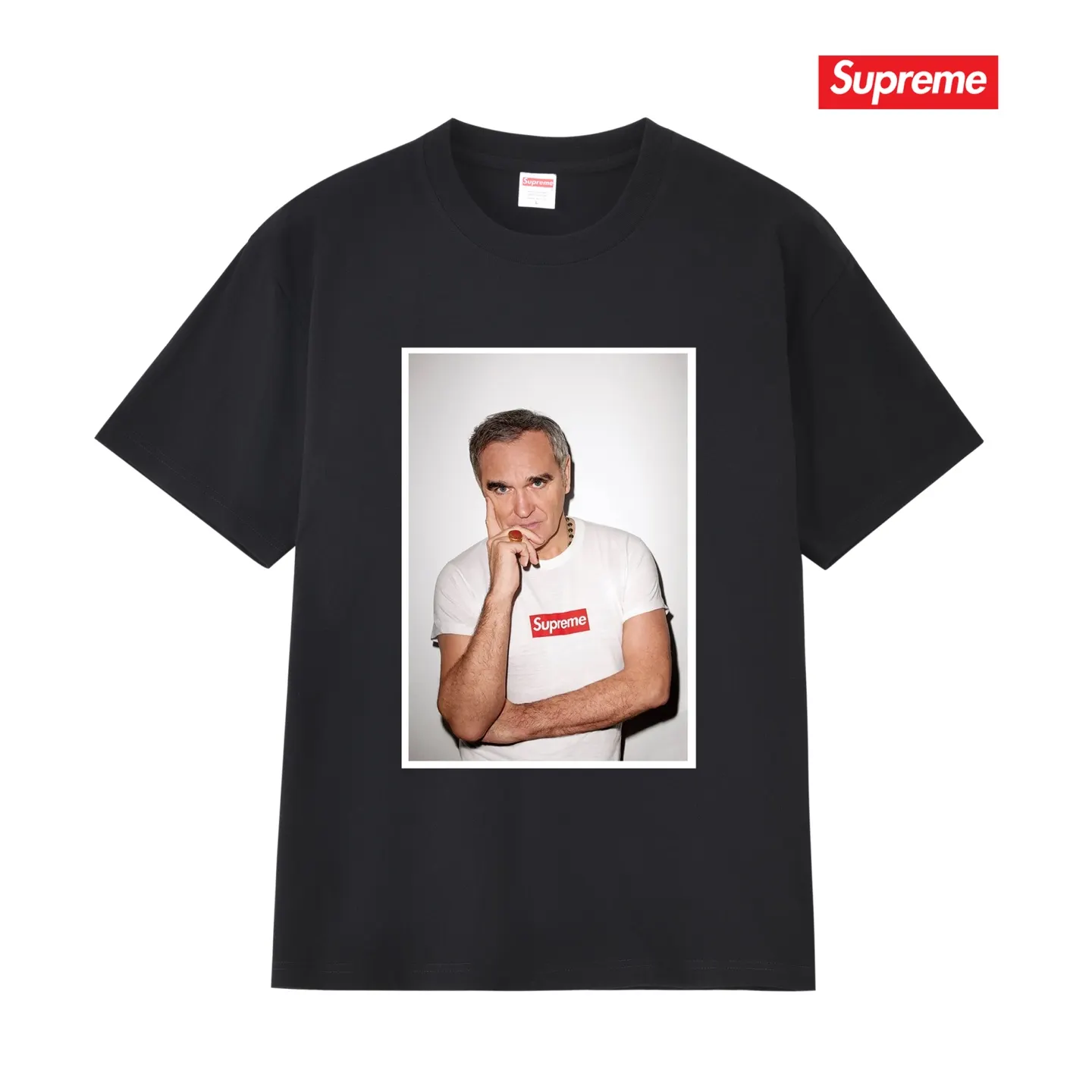 Morrissey Photo Print Cotton T-Shirt D9012107