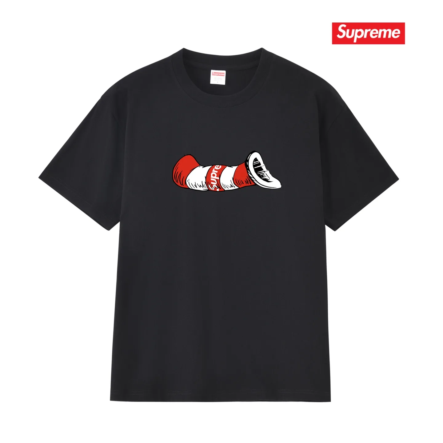 Cat in the Hat Graphic Print T-Shirt D9012106