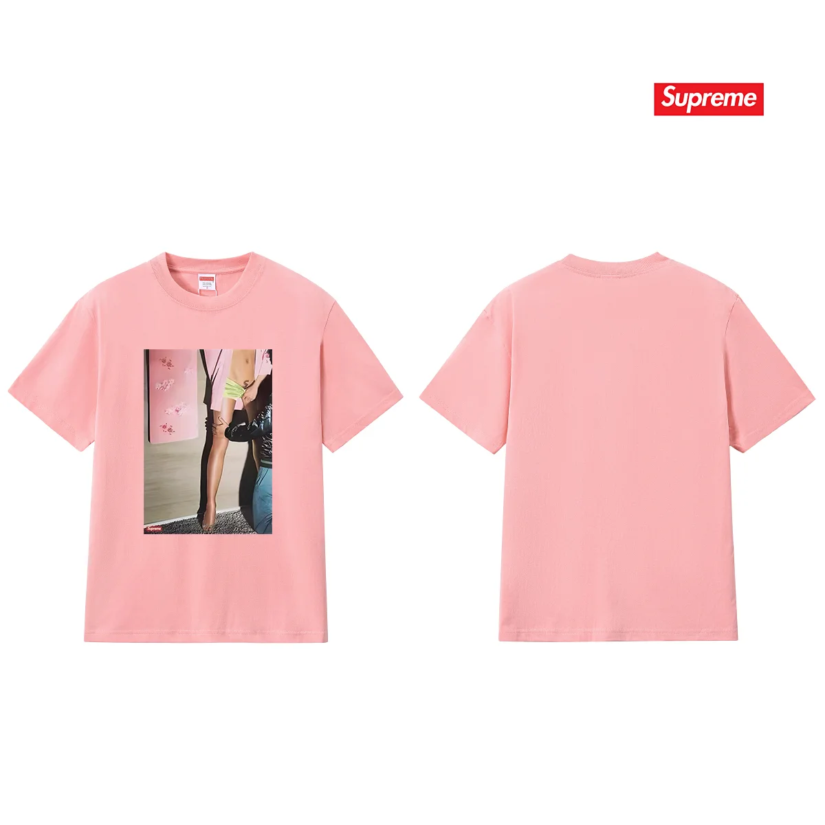 Supreme Model Graphic Print T-Shirt D4015772 — view 8