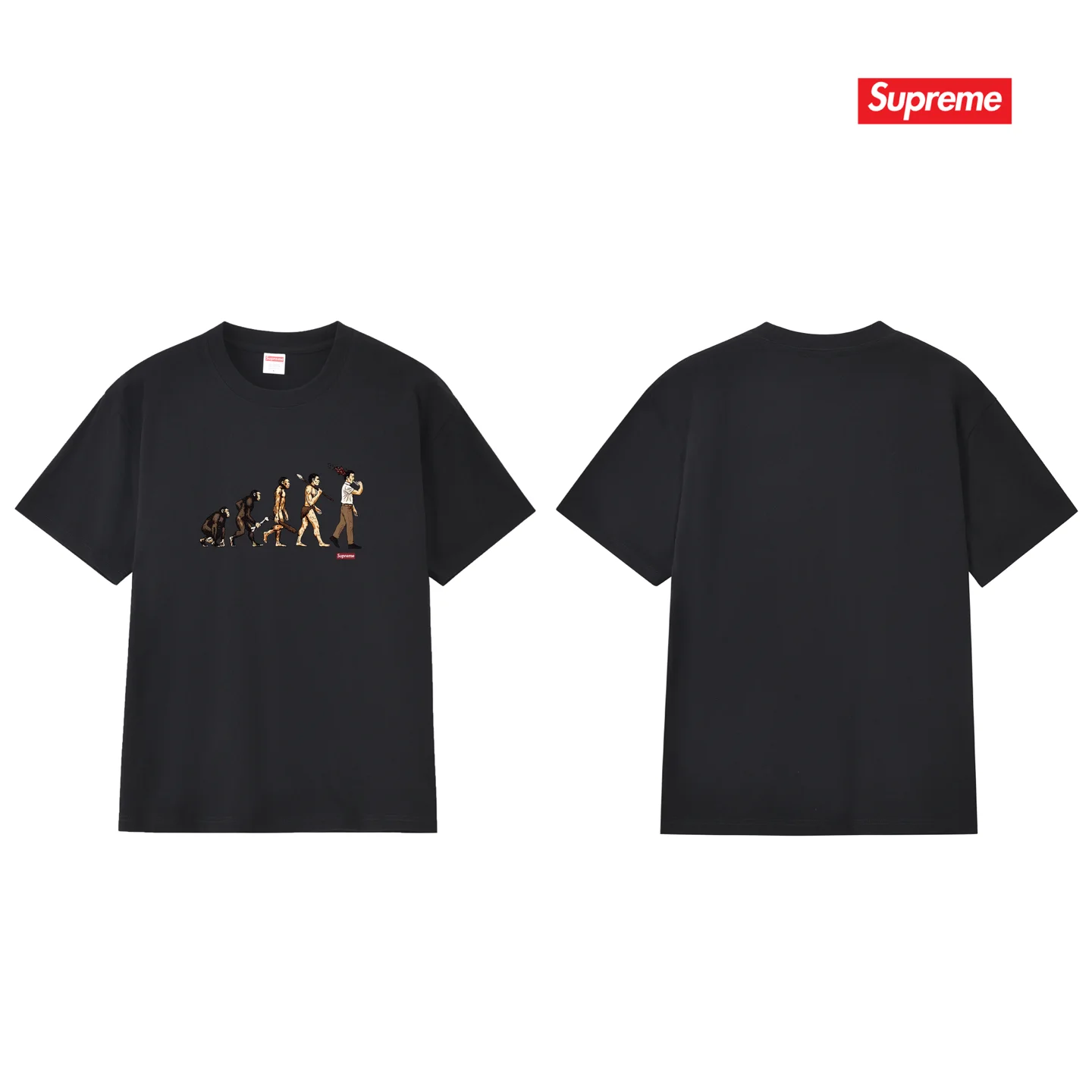 Evolution Graphic Print Cotton T-Shirt D4015770 — view 2