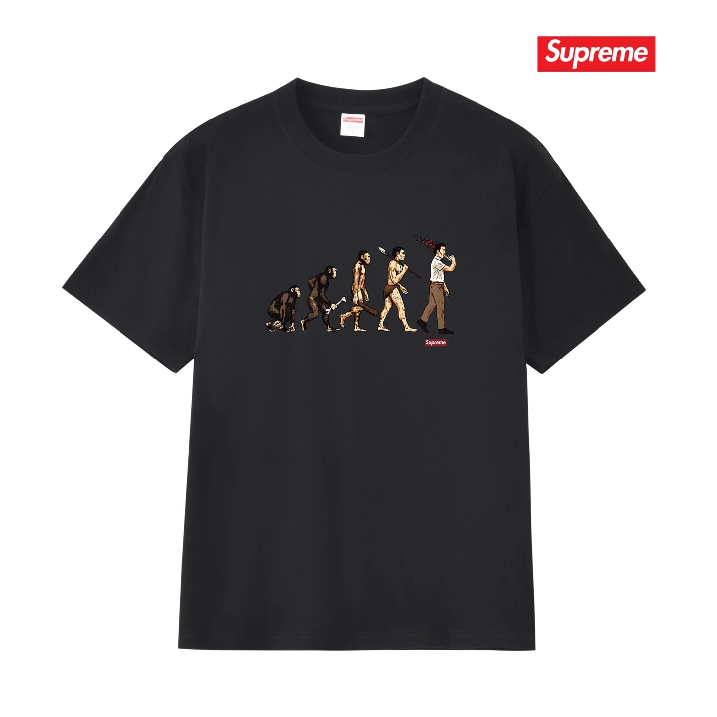 Evolution Graphic Print Cotton T-Shirt D9012100