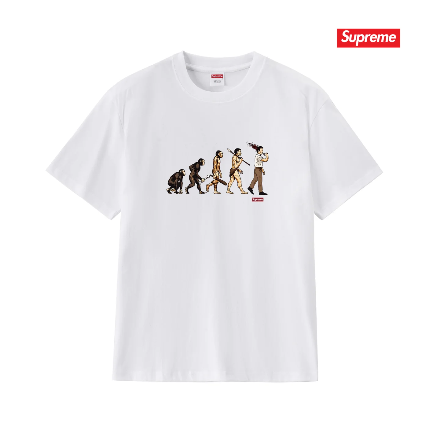 Evolution Graphic Print Cotton T-Shirt D9012100 — view 3