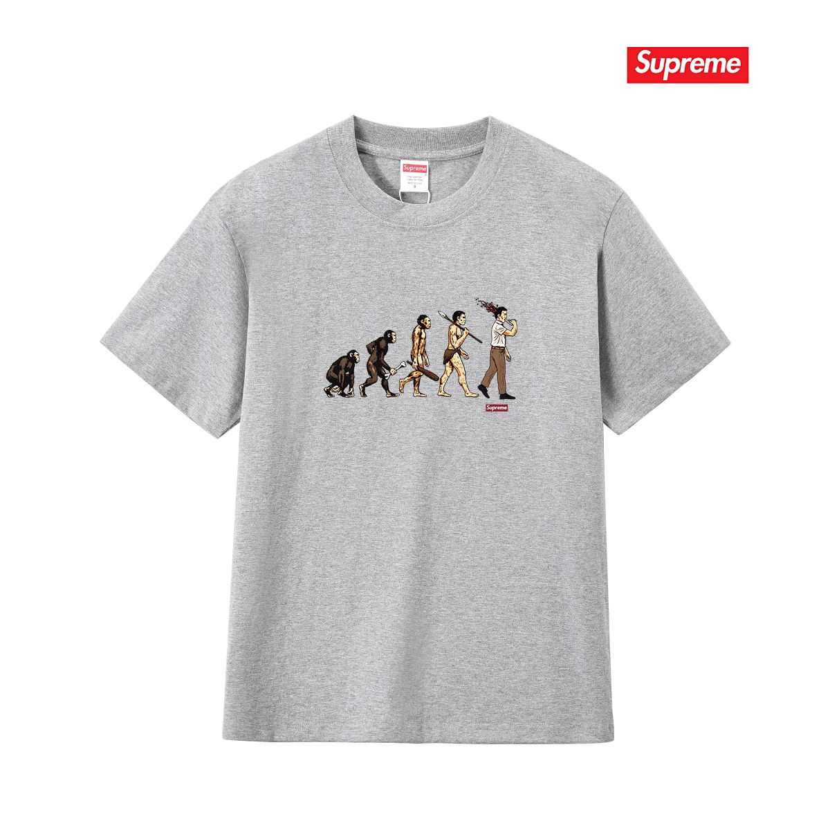 Evolution Graphic Print Cotton T-Shirt D9012100 — view 5