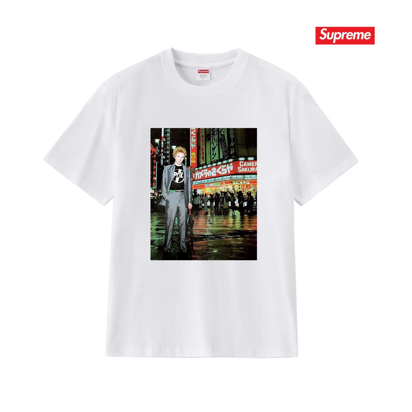 Supreme x Public Image Ltd Photo Print T-Shirt D4015767 — view 4