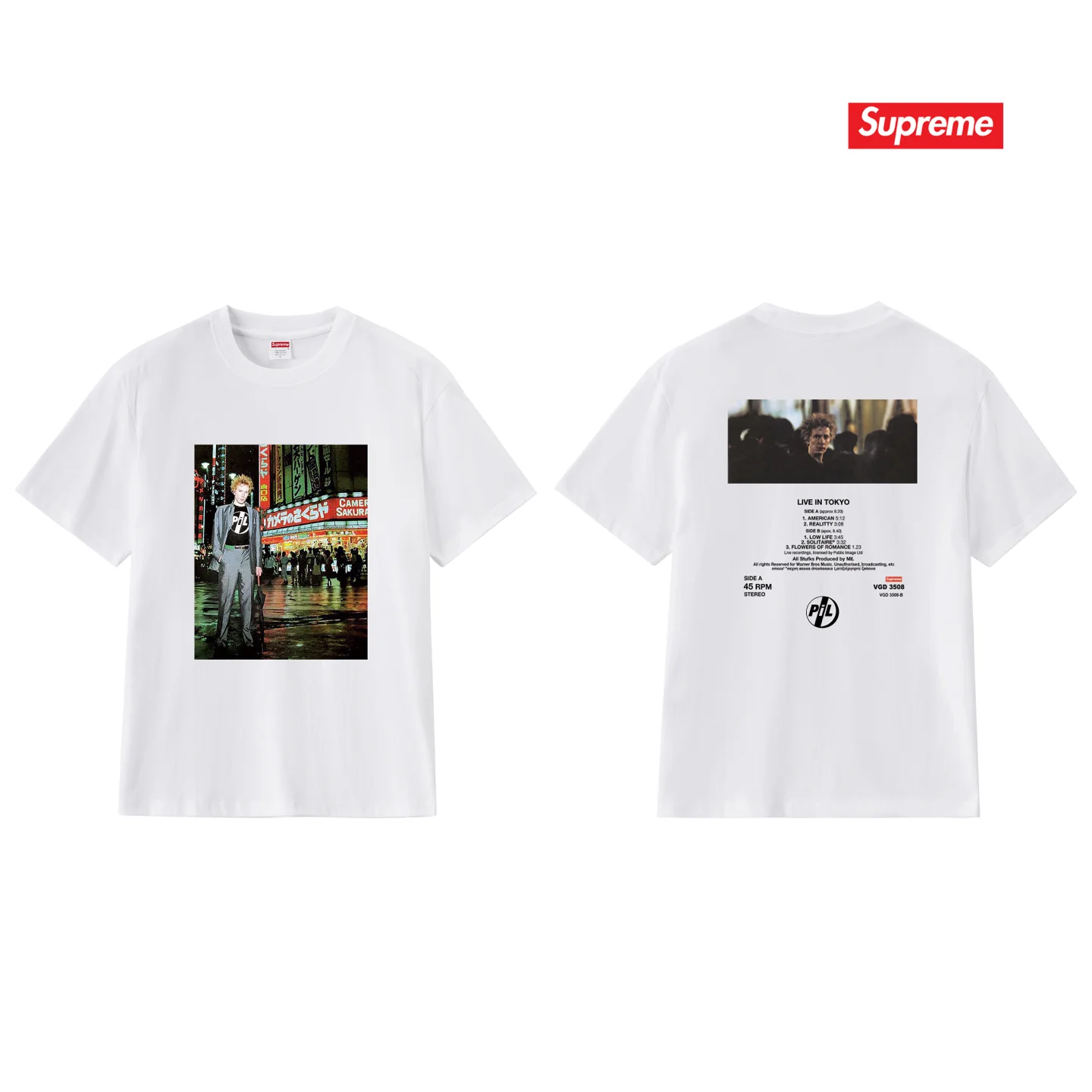 Supreme x Public Image Ltd Photo Print T-Shirt D4015767 — view 6