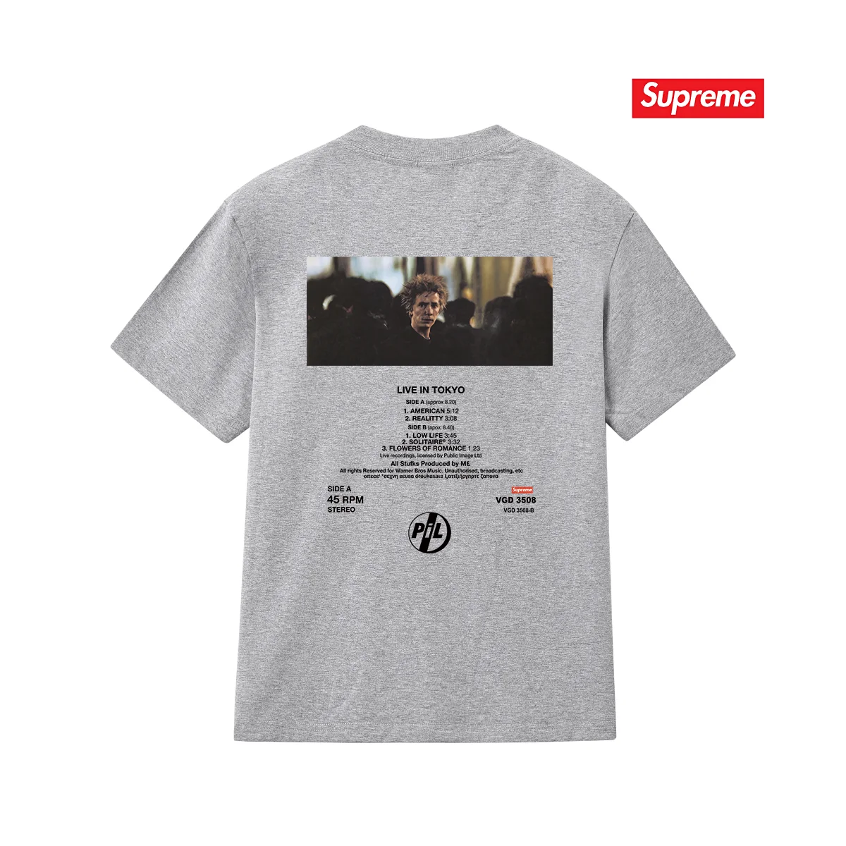 Supreme x Public Image Ltd Photo Print T-Shirt D4015767 — view 8