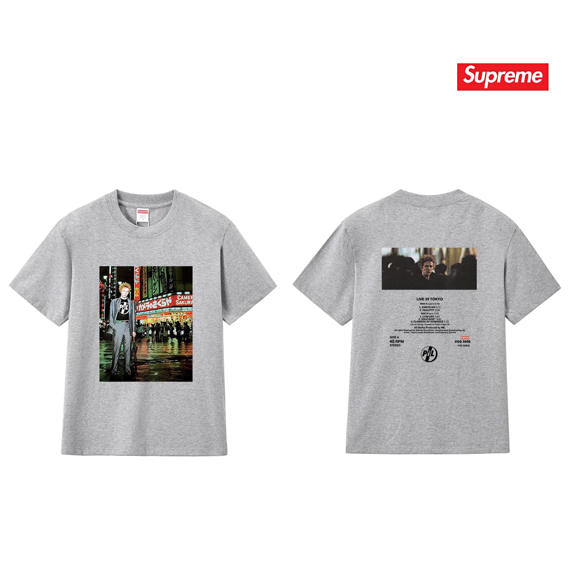 Supreme x Public Image Ltd Photo Print T-Shirt D9012097 — view 9