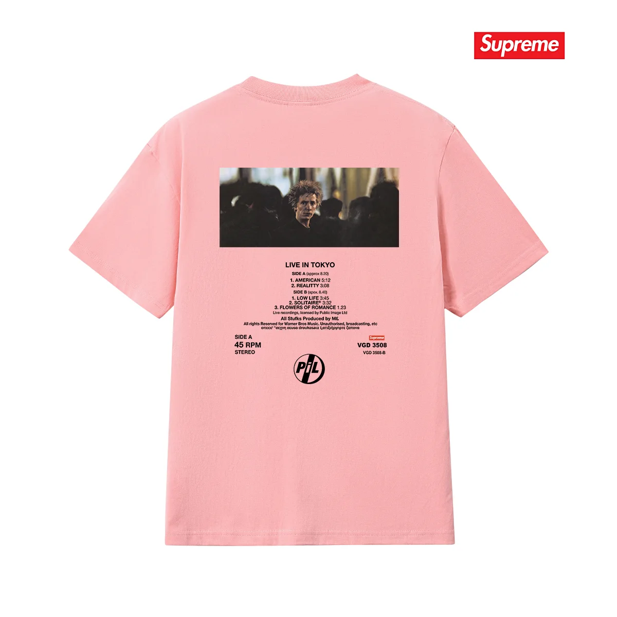 Supreme x Public Image Ltd Photo Print T-Shirt D9012097 — view 11
