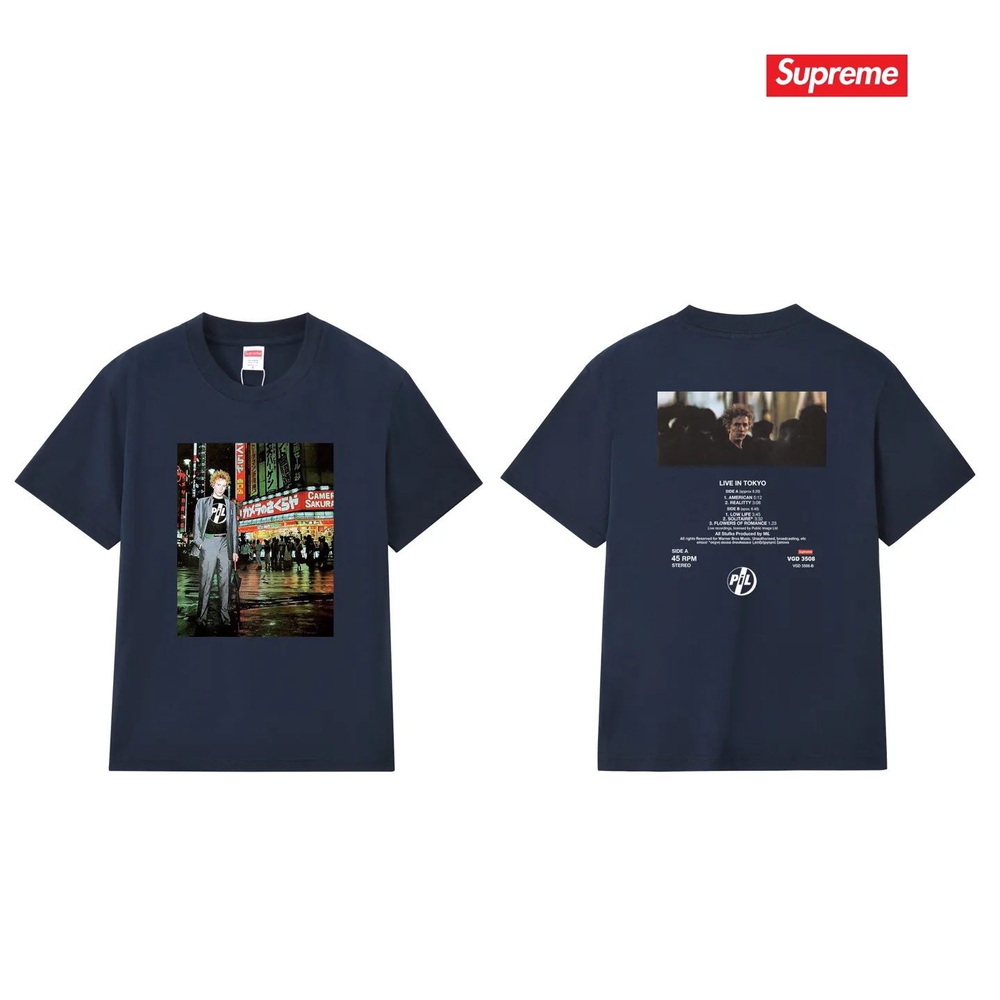 Supreme x Public Image Ltd Photo Print T-Shirt D9012097 — view 15