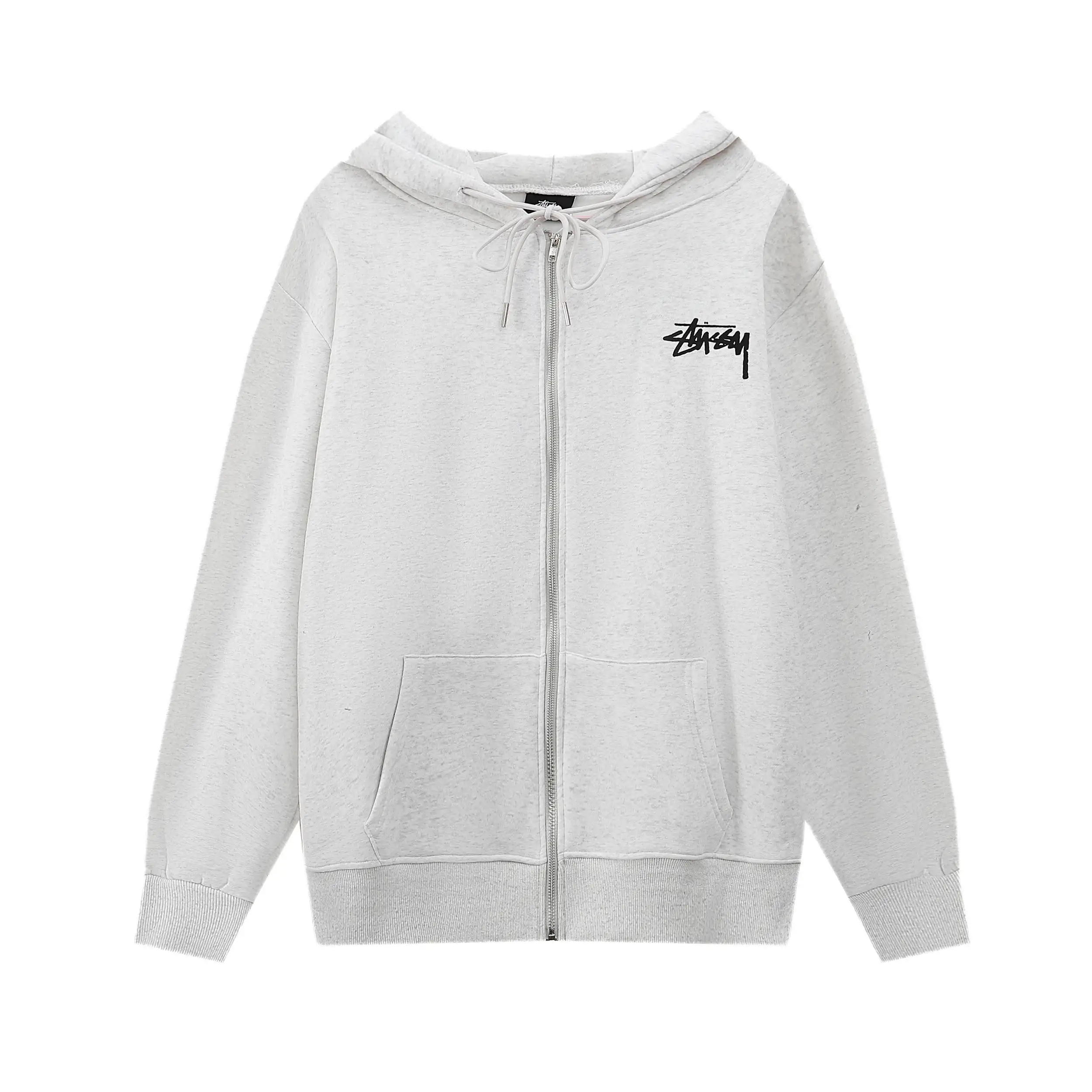 Logo Print Zip-Up Hoodie D9016035 — view 3