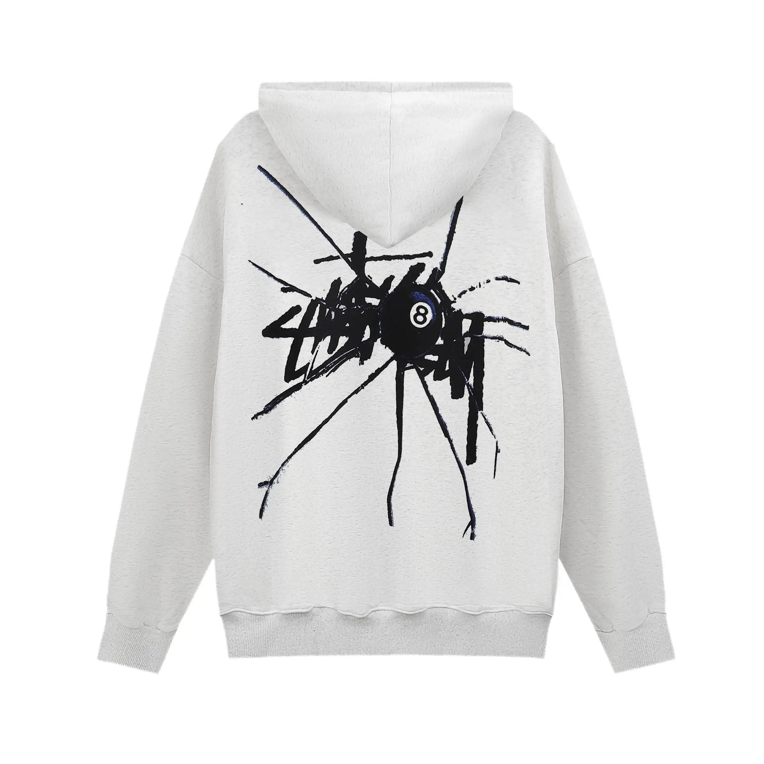 Logo Print Zip-Up Hoodie D9016035 — view 4