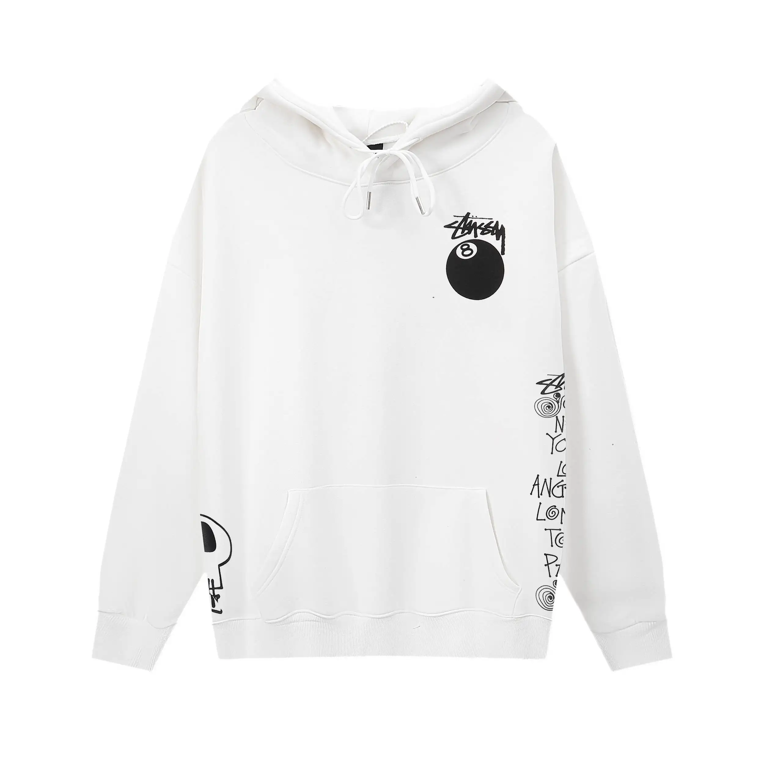 8-Ball Graphic Print Hoodie D9016036