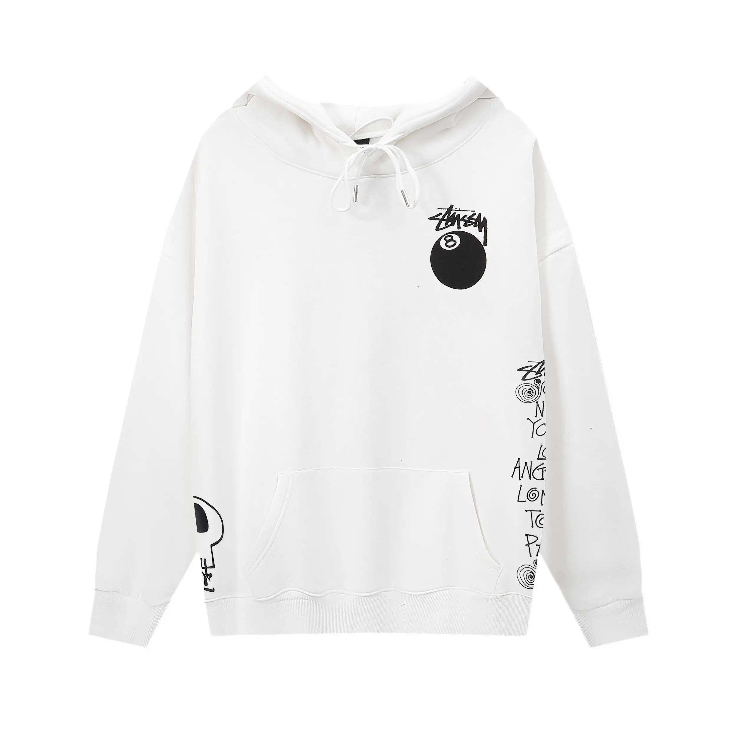 8-Ball Graphic Print Hoodie D9016036