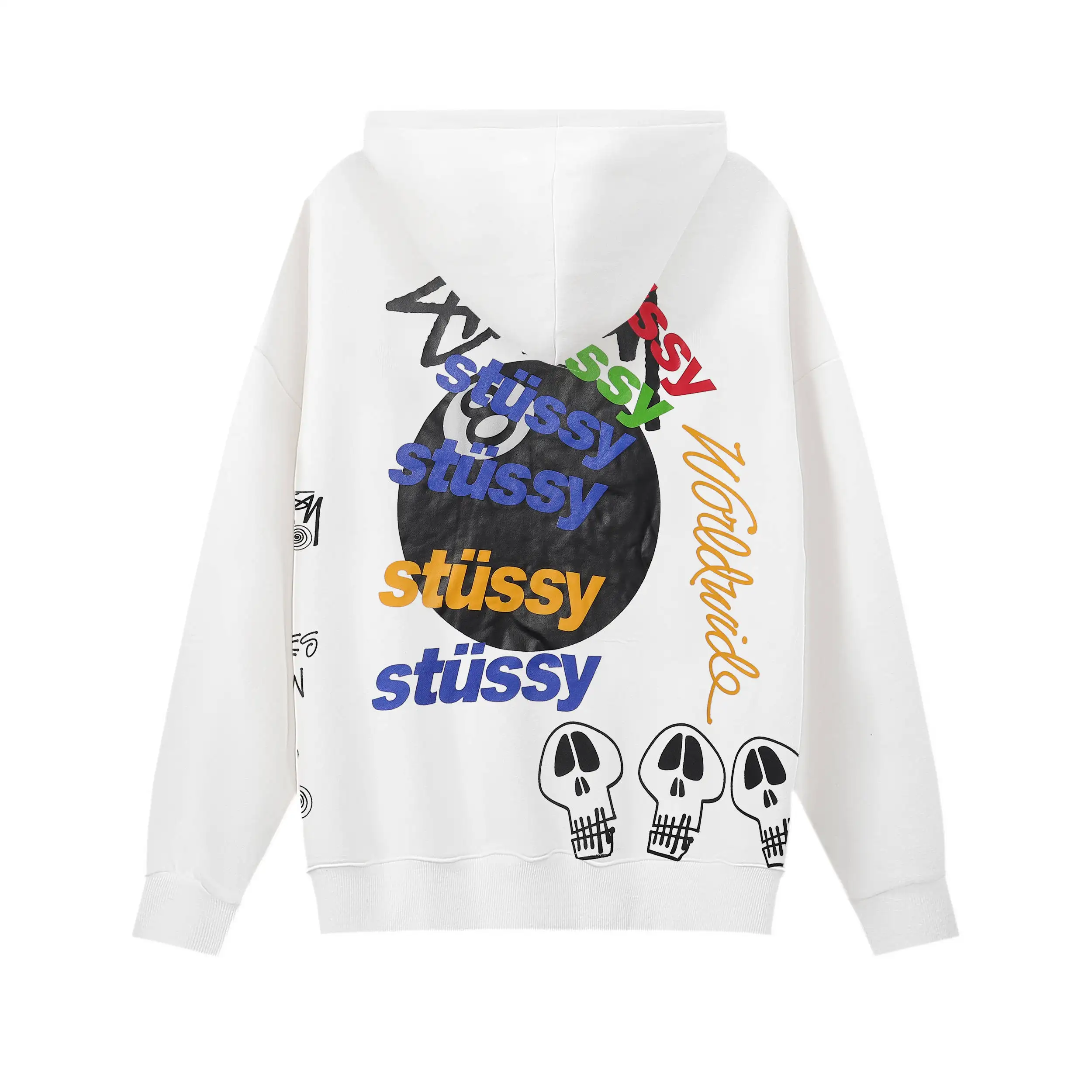 8-Ball Graphic Print Hoodie D9016036 — view 2