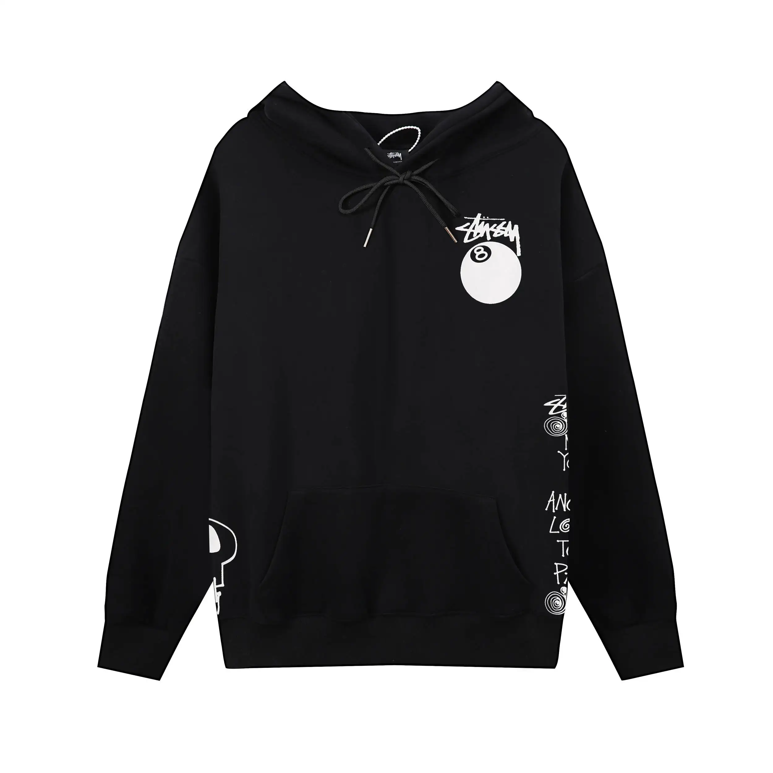 8-Ball Graphic Print Hoodie D9016036 — view 3