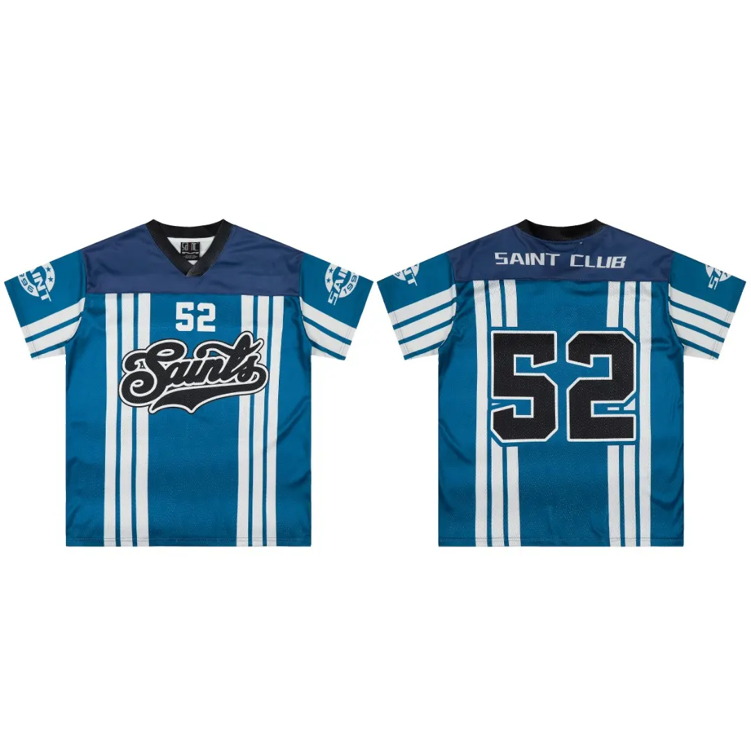 Saint Michael Mesh V-Neck Football Jersey D8811921