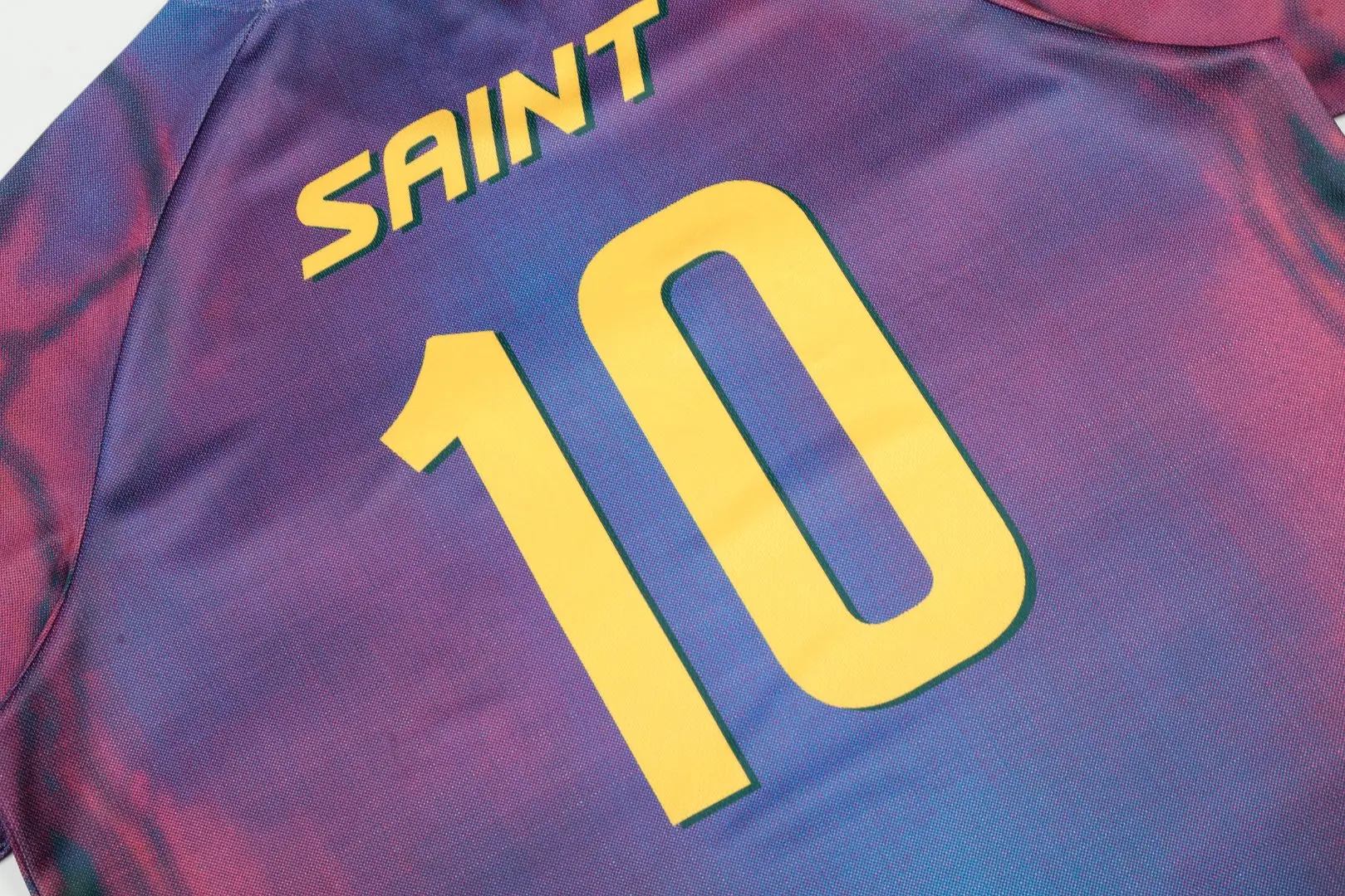 Saint Michael Graphic Print V-Neck Jersey T-Shirt D8811927 — view 7
