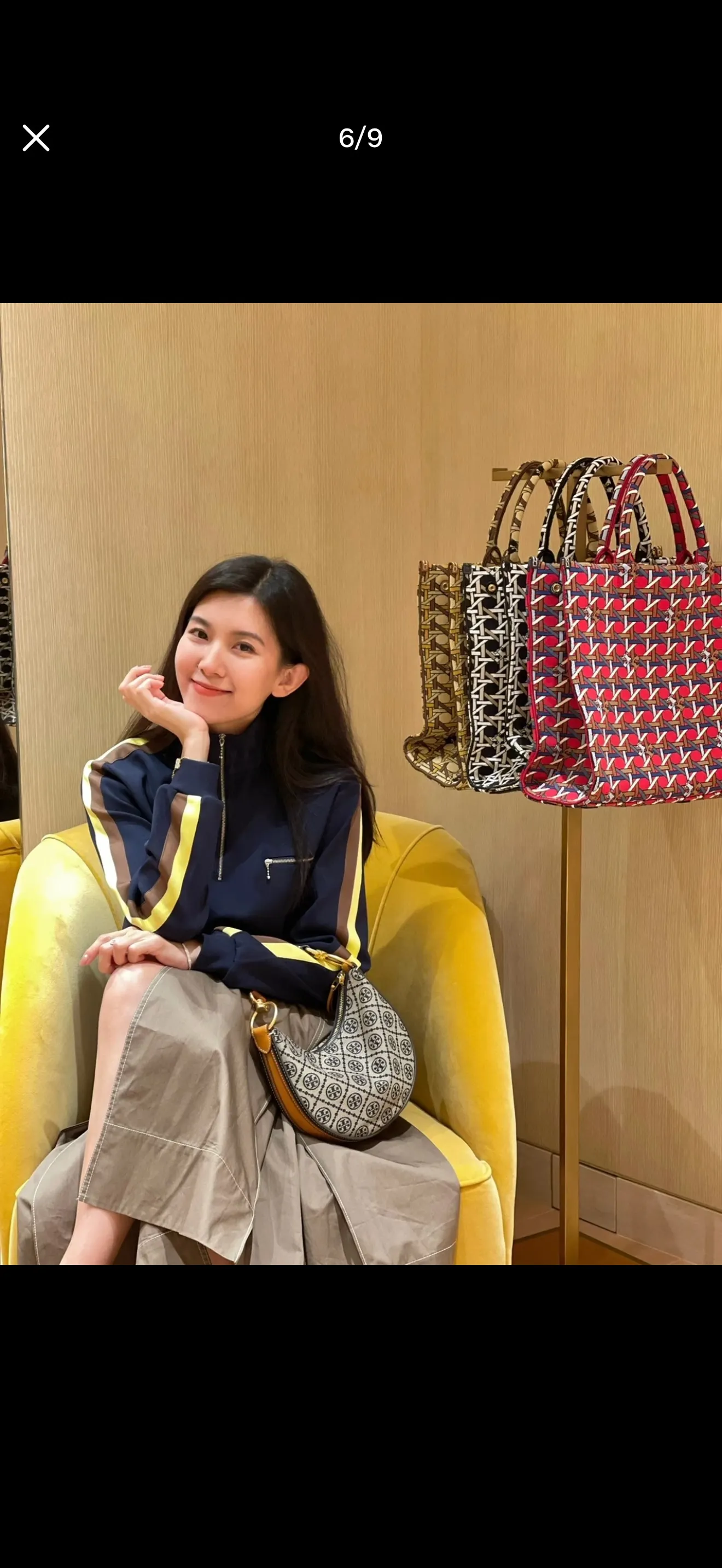 TB Mini Jacquard Crescent Bag D32018033 — view 4