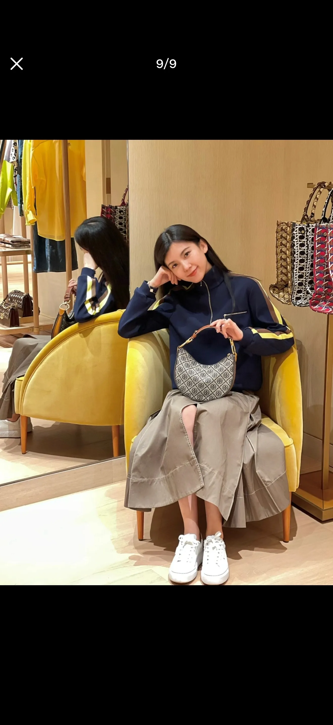 TB Mini Jacquard Crescent Bag D32018033 — view 5
