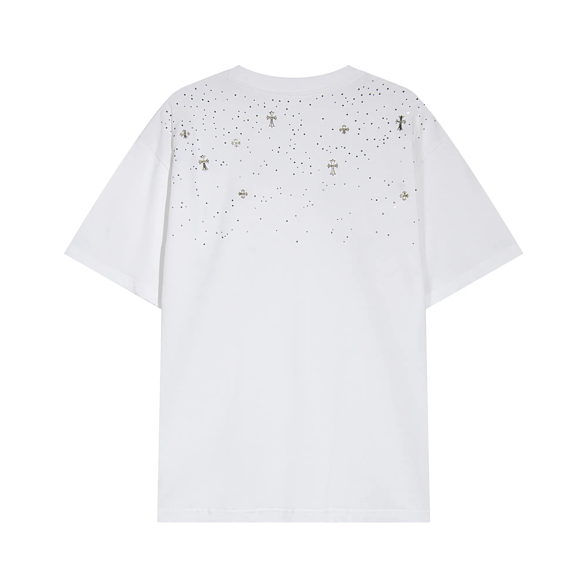 Embellished Cross Patch Cotton T-Shirt D11512025 — view 2