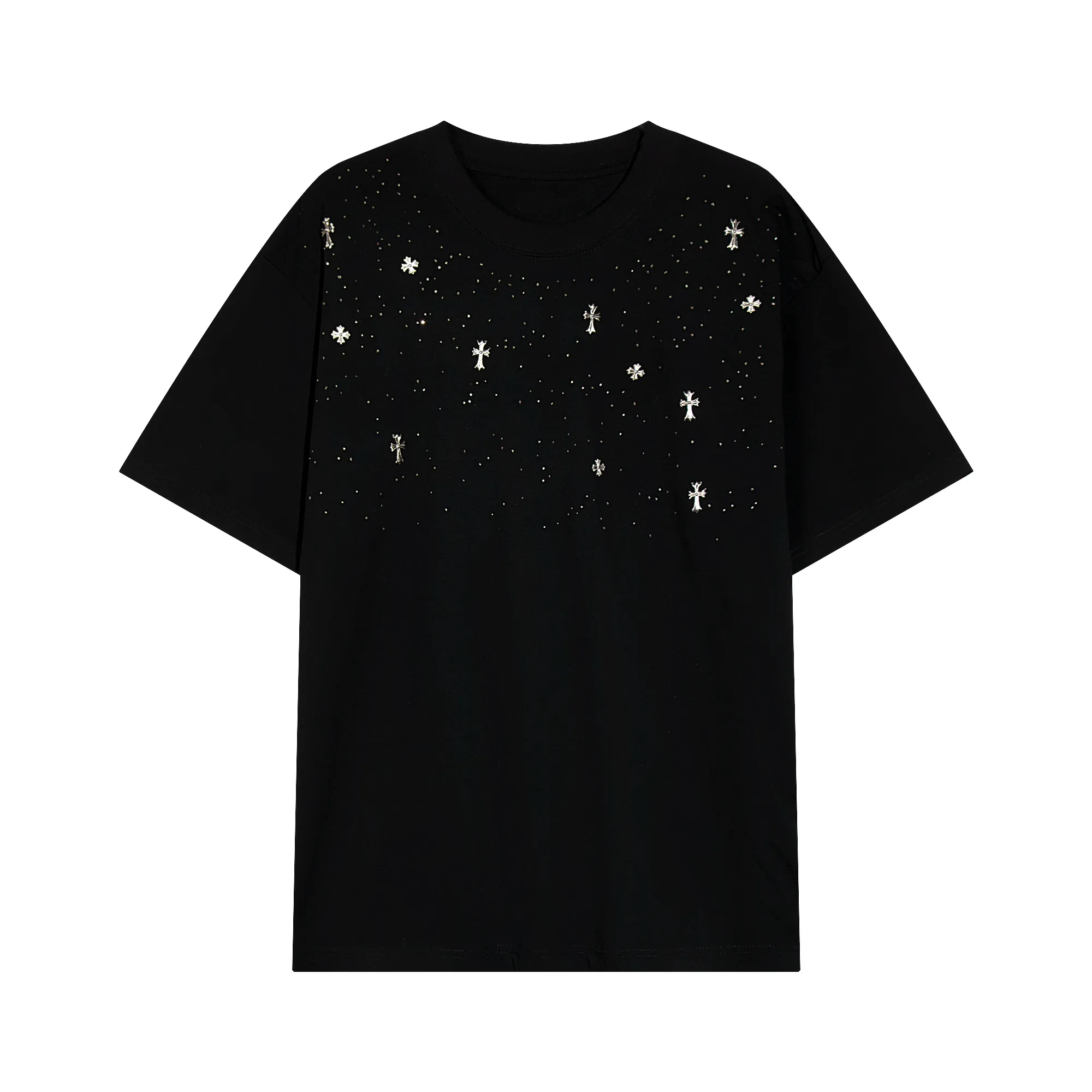 Embellished Cross Patch Cotton T-Shirt D11512025 — view 3