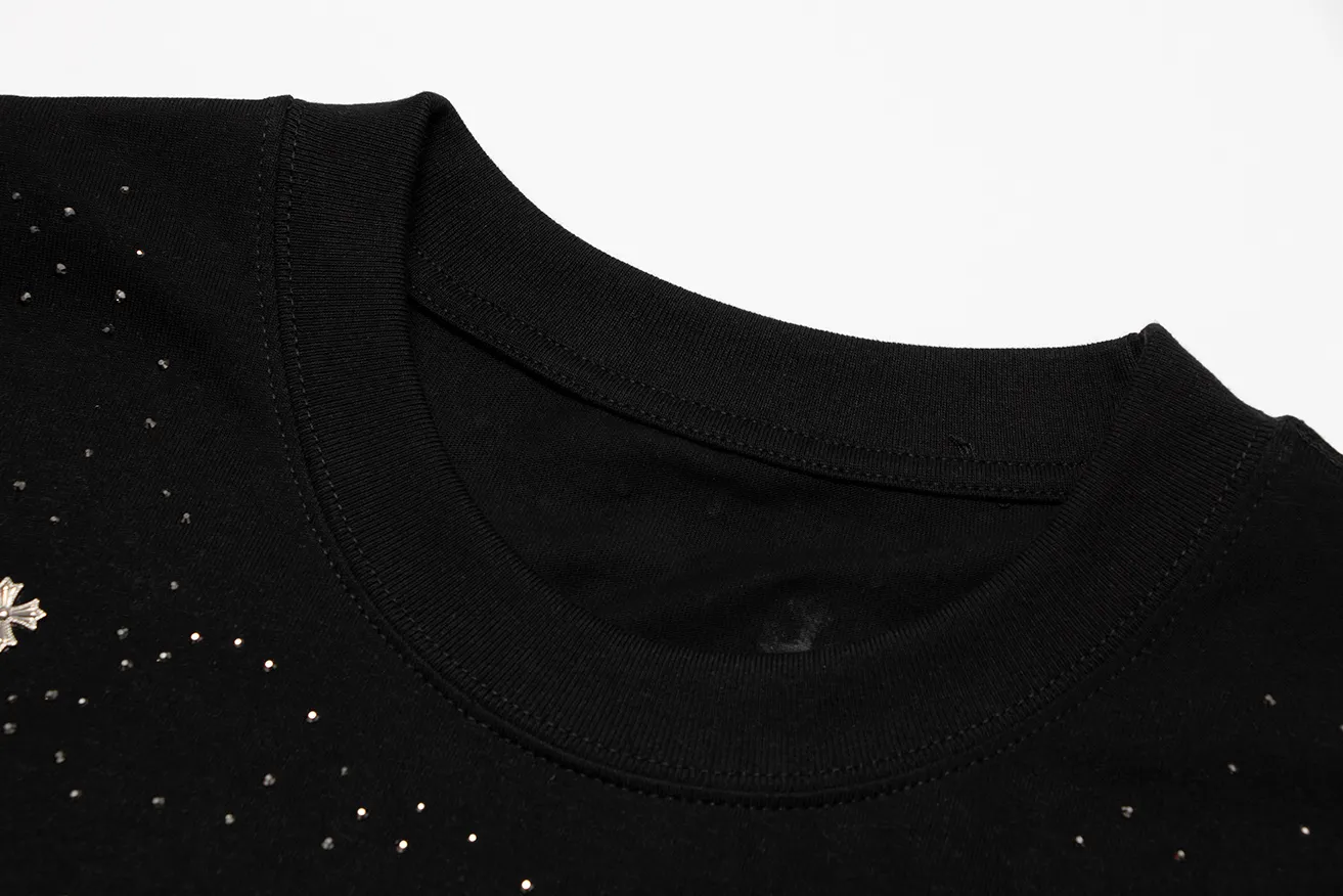 Embellished Cross Patch Cotton T-Shirt D11512025 — view 9