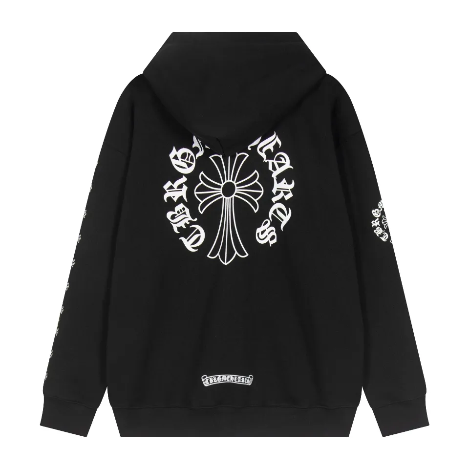 Logo-Print Zip-Up Cotton-Blend Hoodie D12515955 — view 3