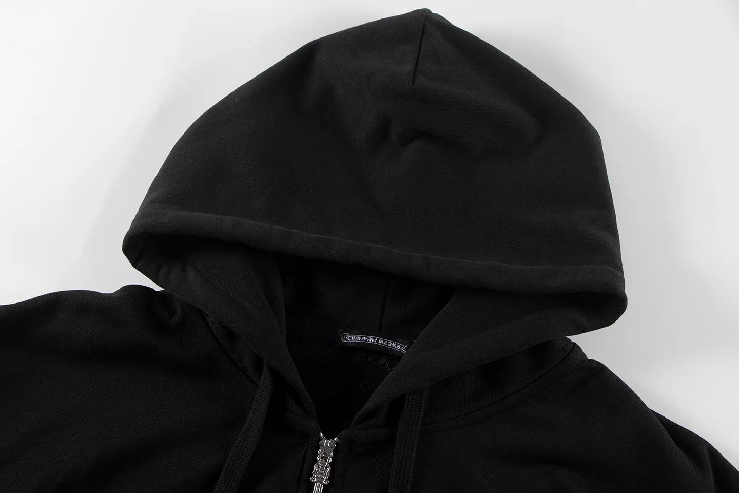 Logo-Print Zip-Up Cotton-Blend Hoodie D12515955 — view 4