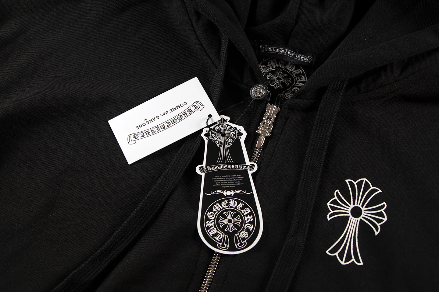 Logo-Print Zip-Up Cotton-Blend Hoodie D12515955 — view 6