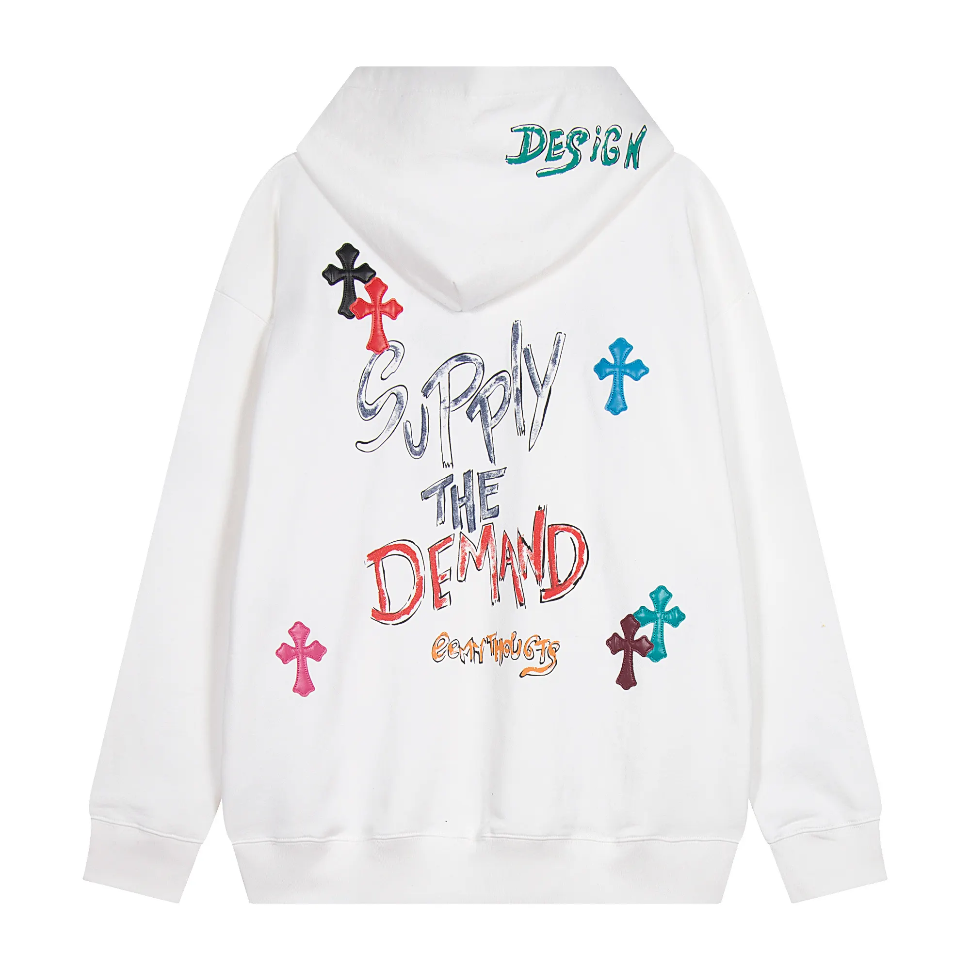 Cross Patch Graphic Print Hoodie D13515949 — view 2