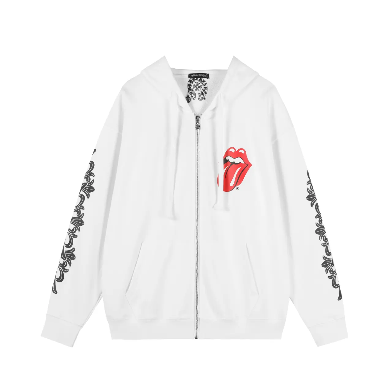 Logo Print Zip-Up Hoodie D12515946