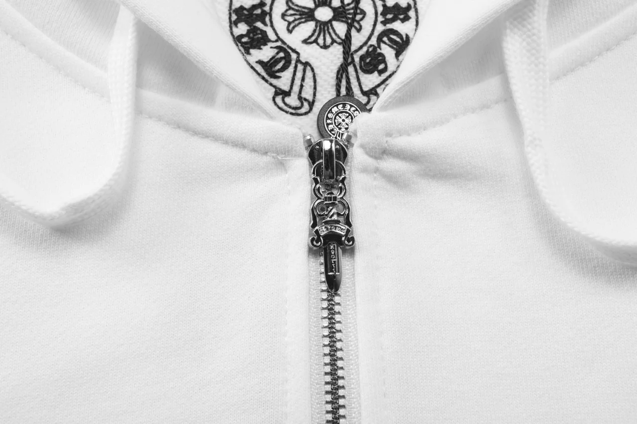 Logo Print Zip-Up Hoodie D12515946 — view 4