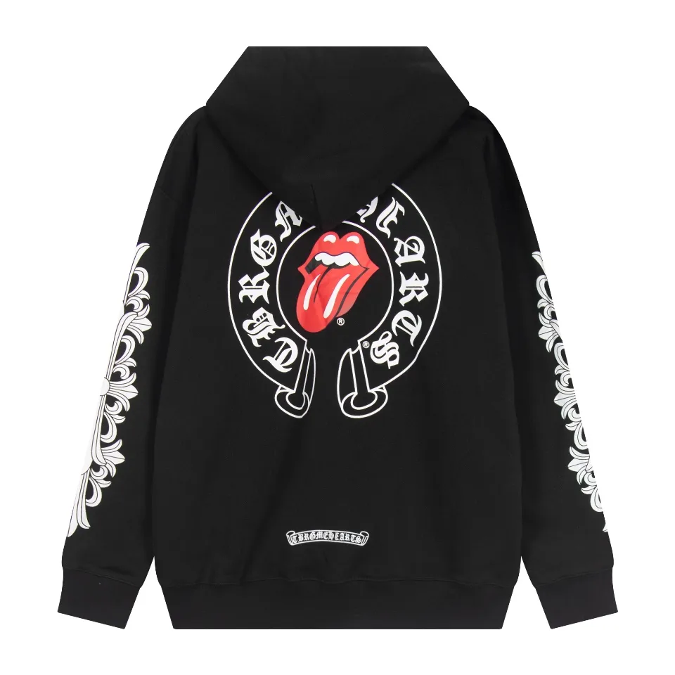 Logo Print Zip-Up Cotton Hoodie D12515945 — view 2