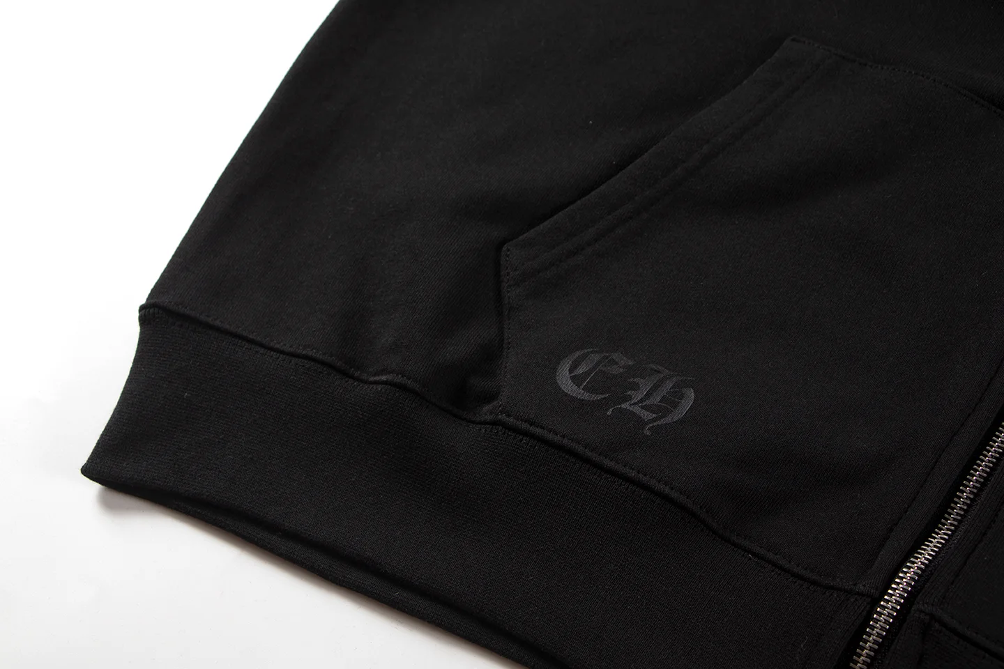 Logo Print Zip-Up Cotton Hoodie D12515945 — view 3
