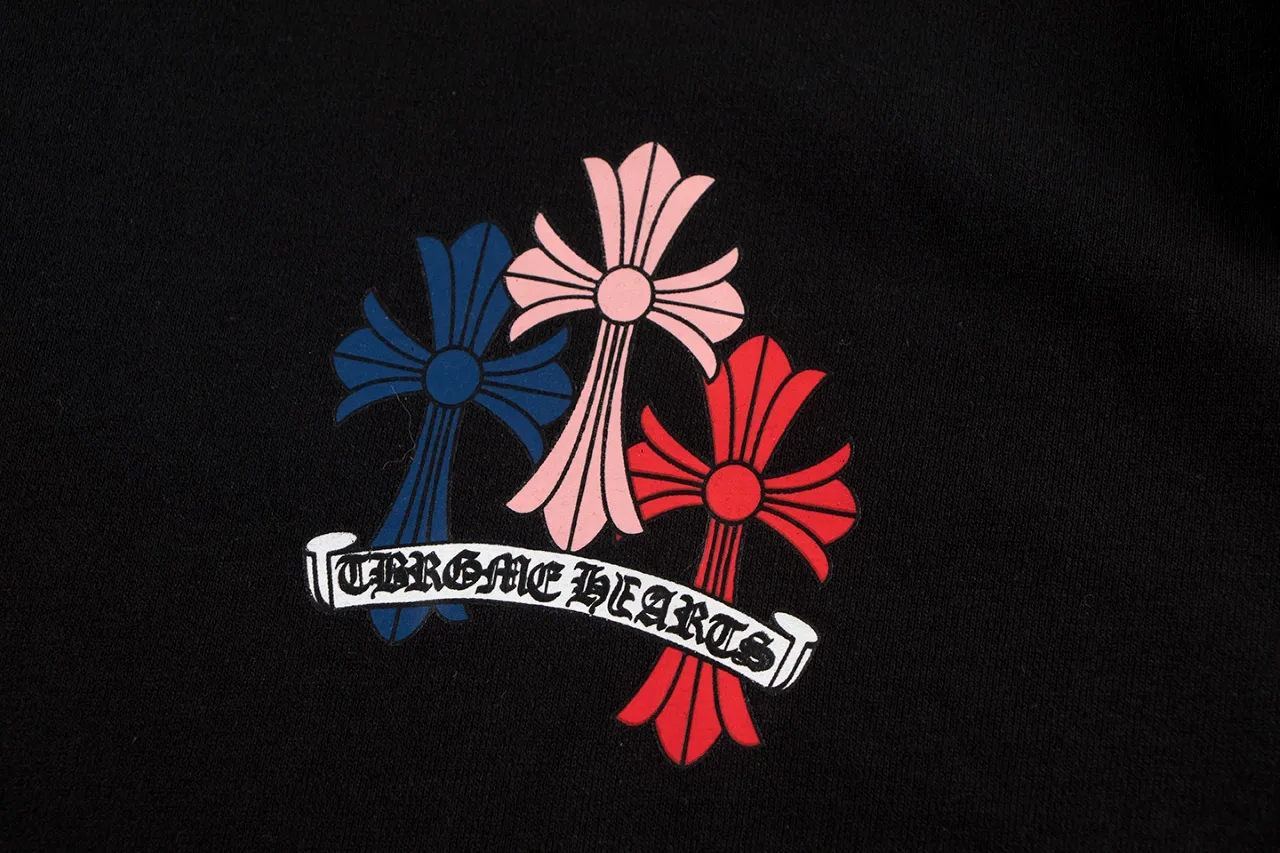 Multicolor Cross Print Fleece Hoodie D12515944 — view 6