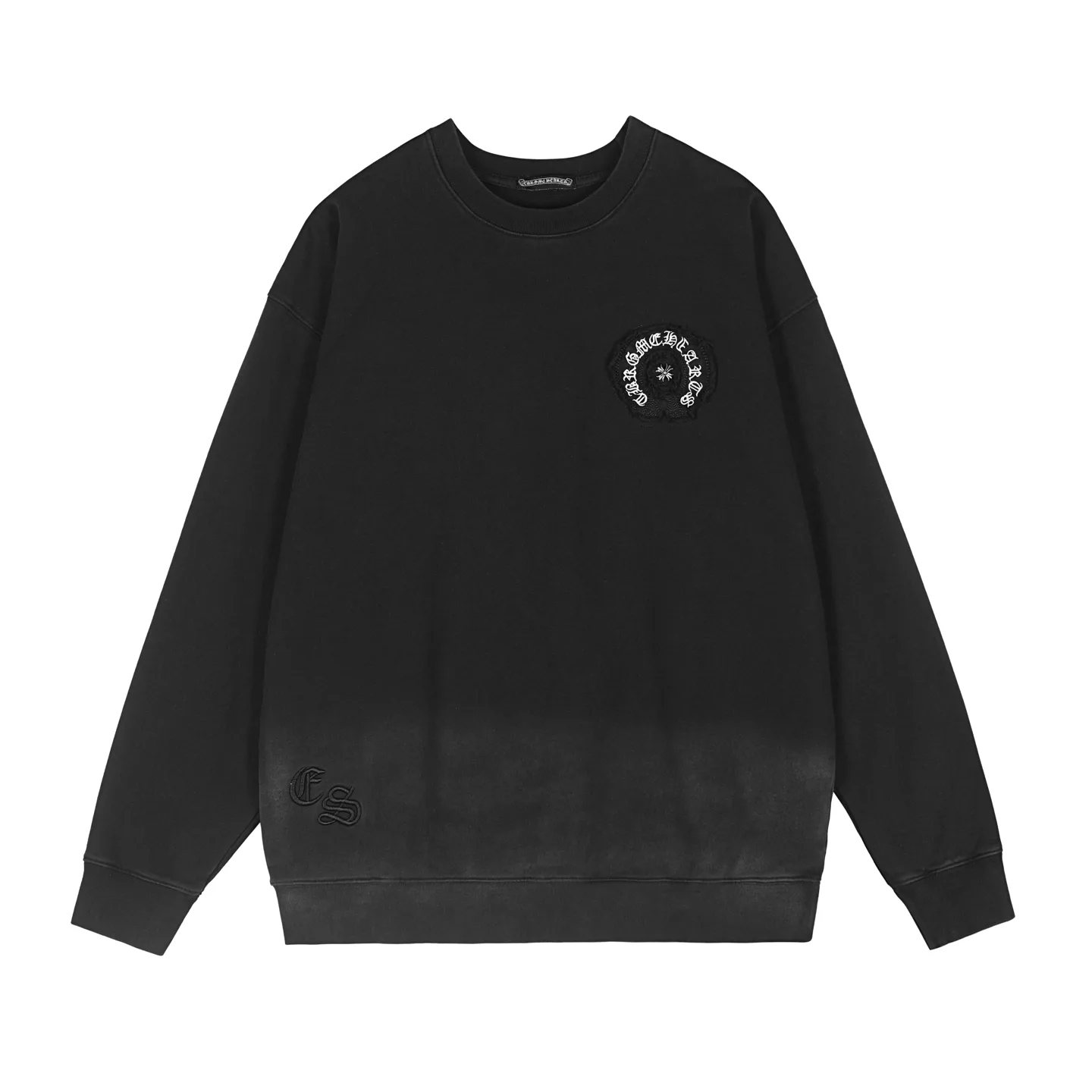 Logo-Embroidered Acid-Wash Sweatshirt D13515939